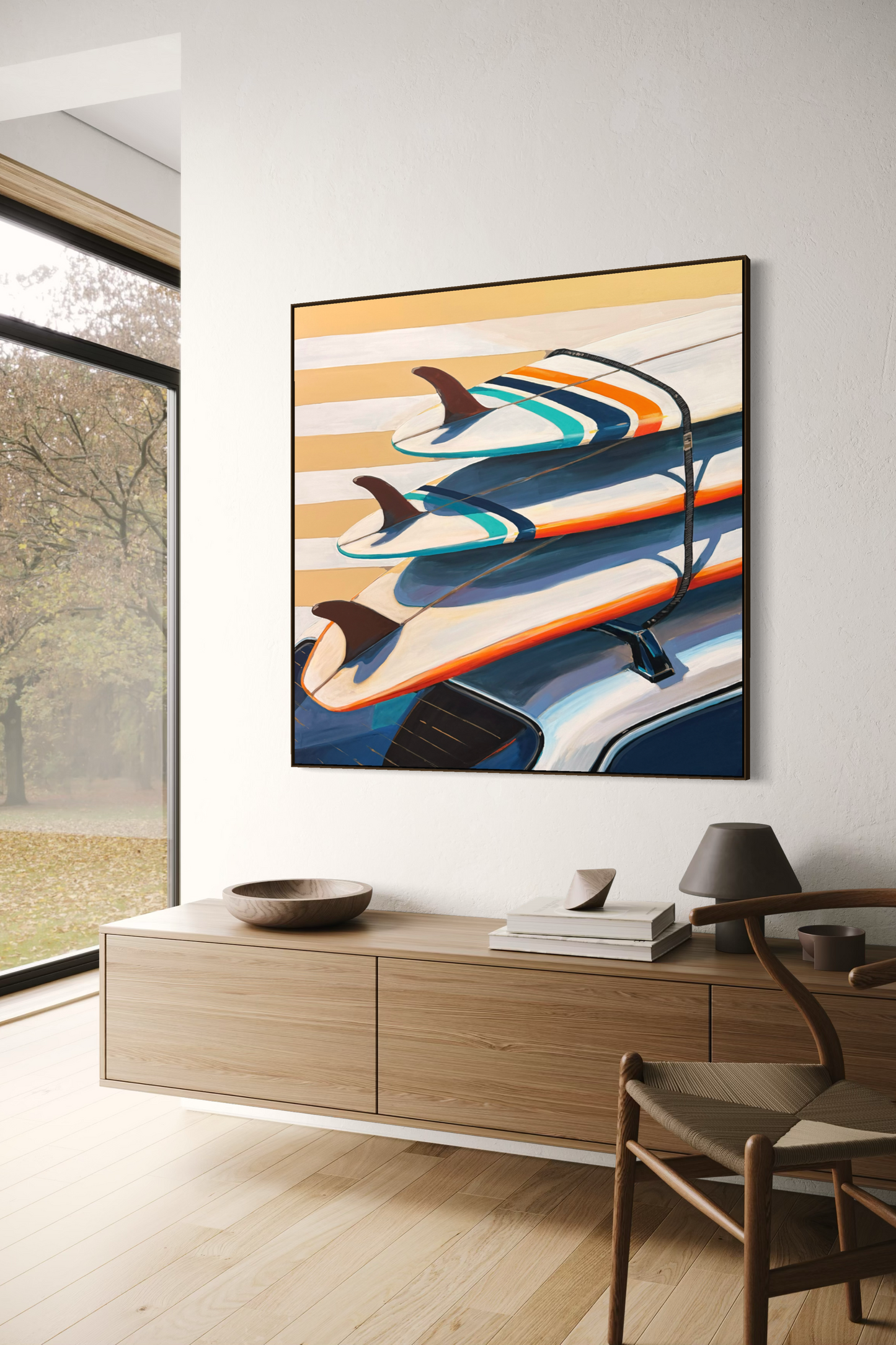 Obra de Arte Figurativa - Surfing 80s