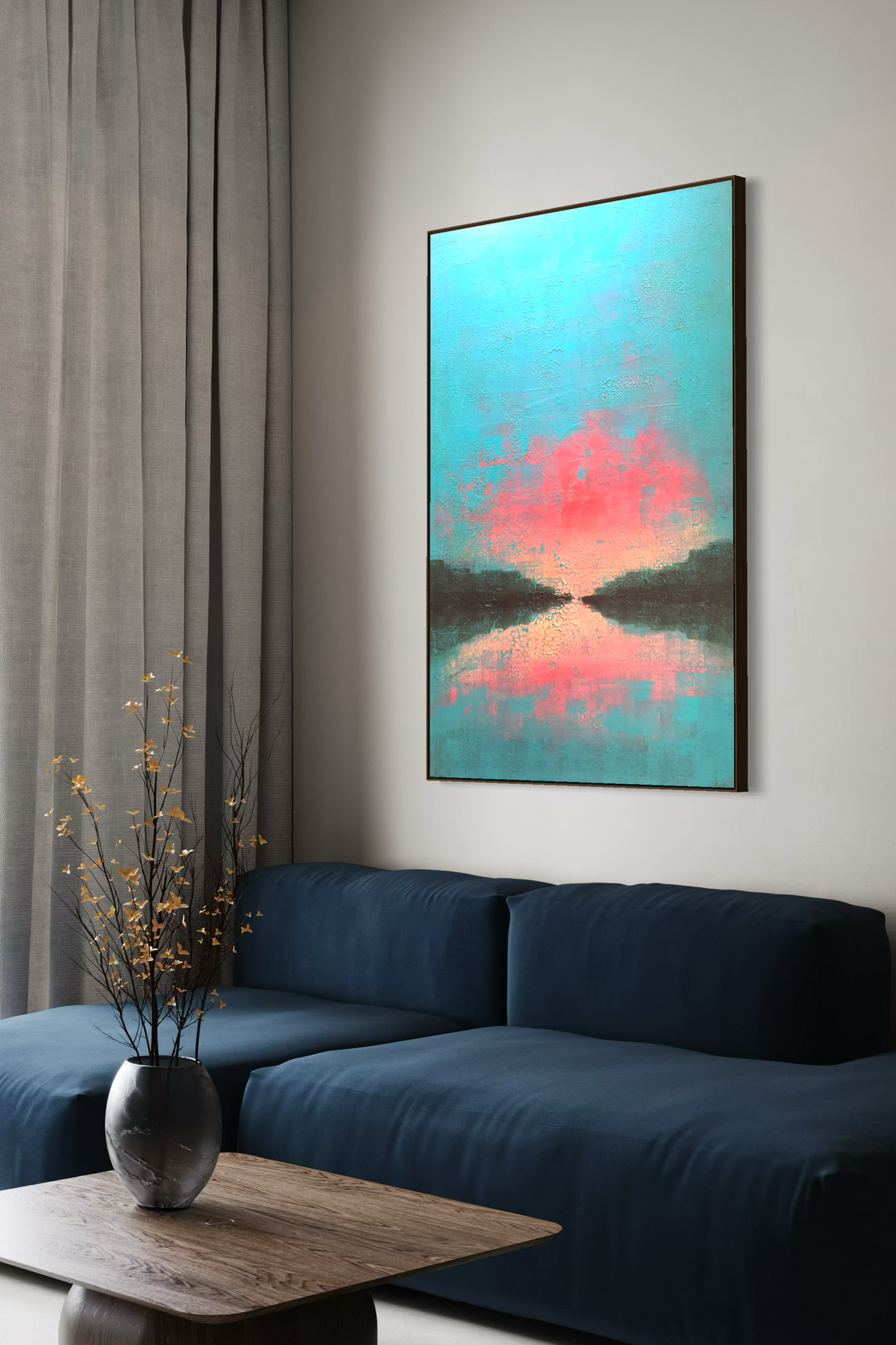 Obra de Arte Abstrata - Horizon Colors Twilight