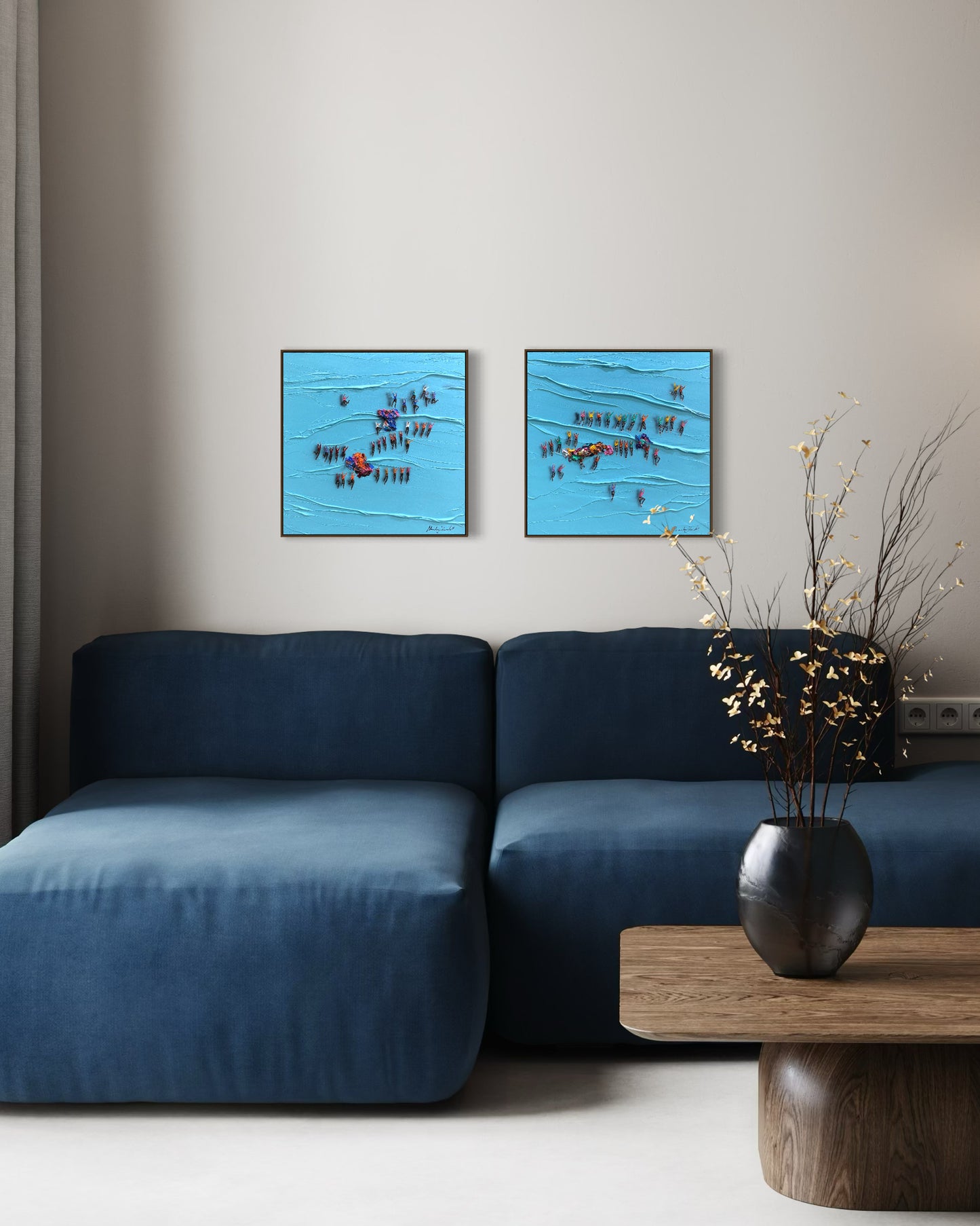 Obra De Arte Minimalista - Aglomerados - Liberdade II