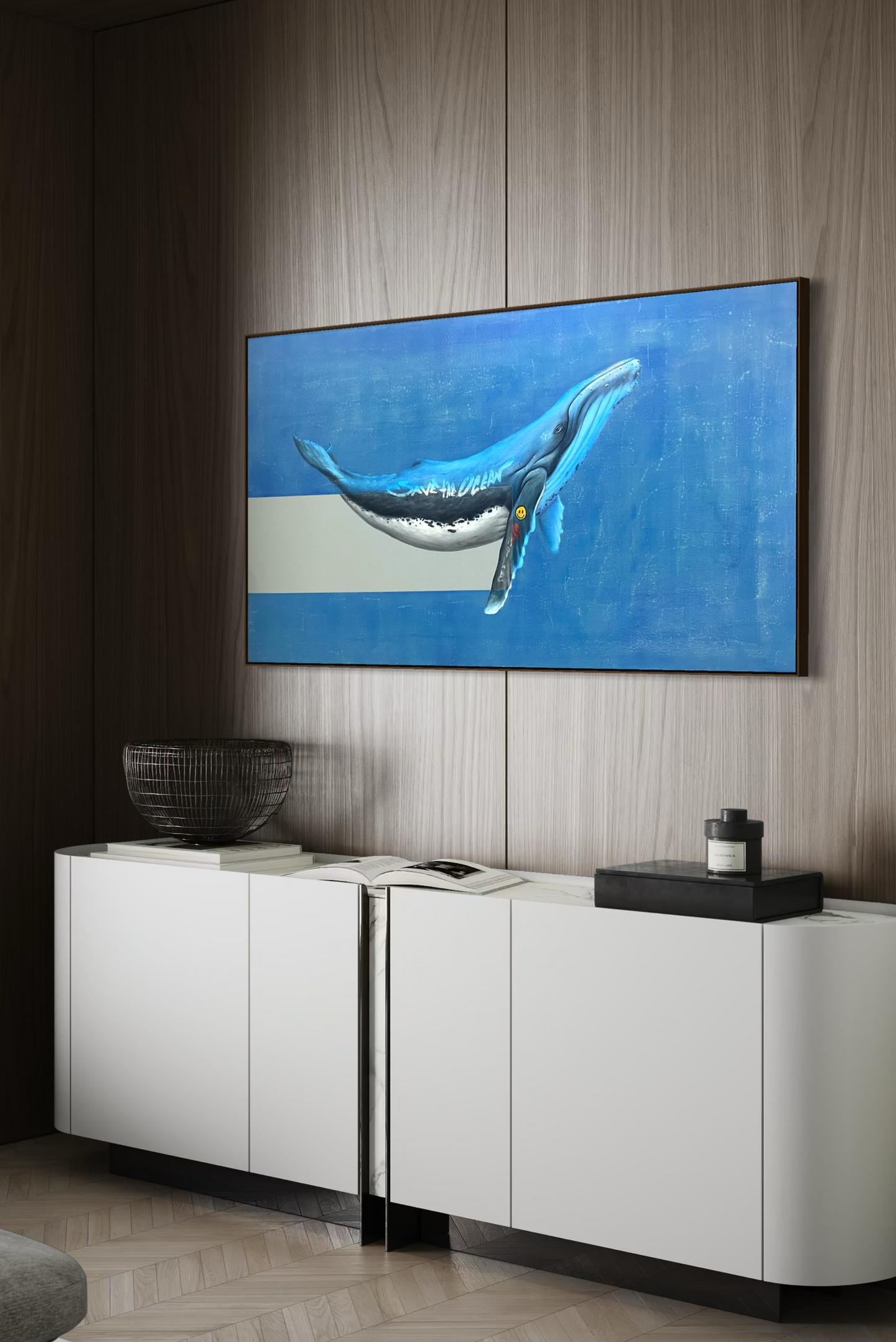 Obra de Arte Figurativa - Save The Ocean