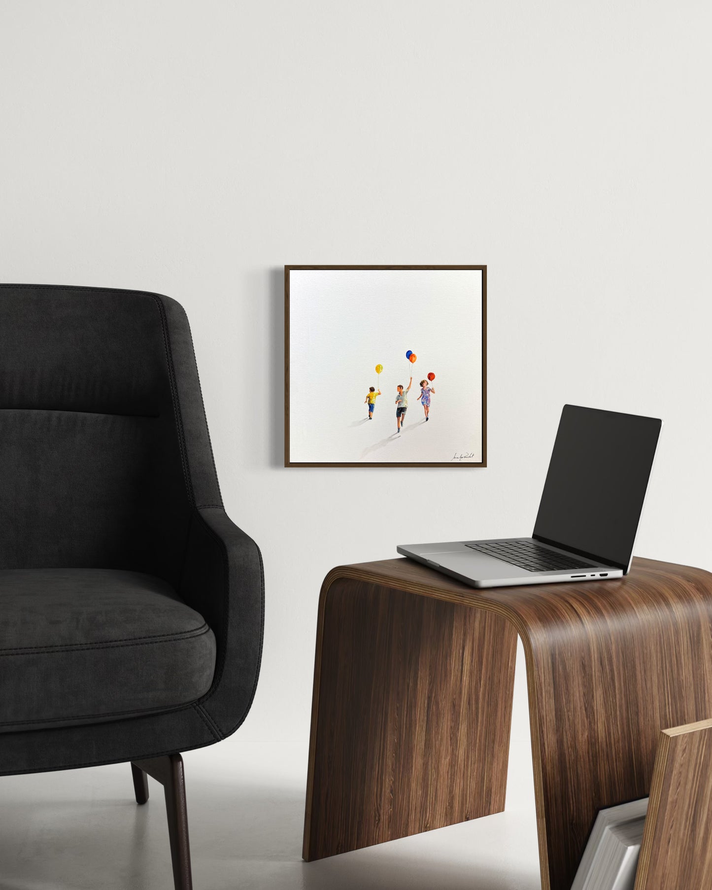 Obra de arte minimalista: racimos de corazones