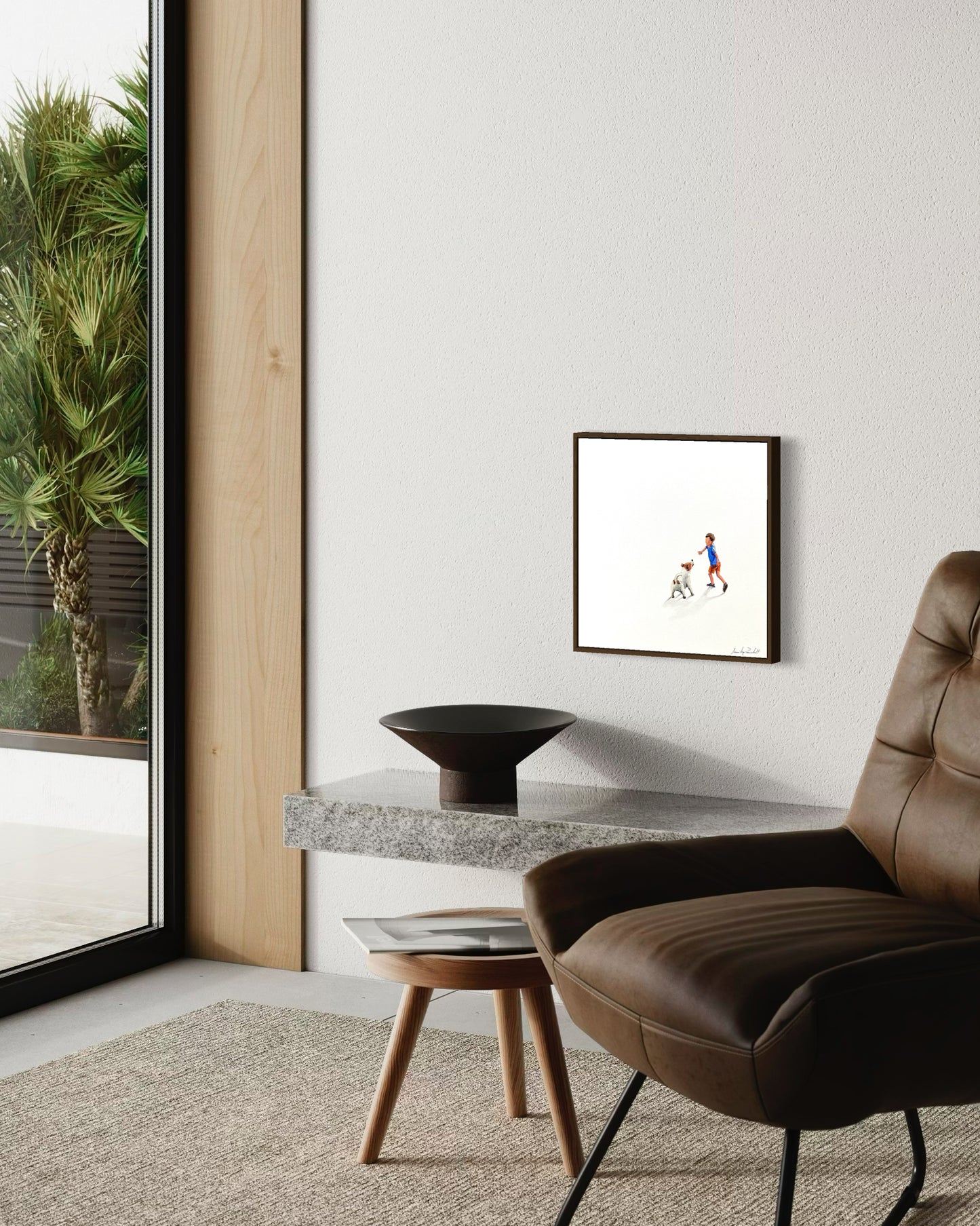 Obra De Arte Minimalista - Brincadeiras - Amigos