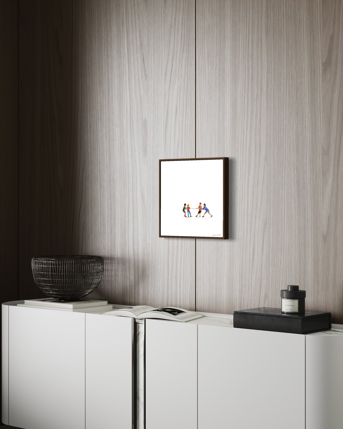 Minimalist Artwork - Heart Clusters