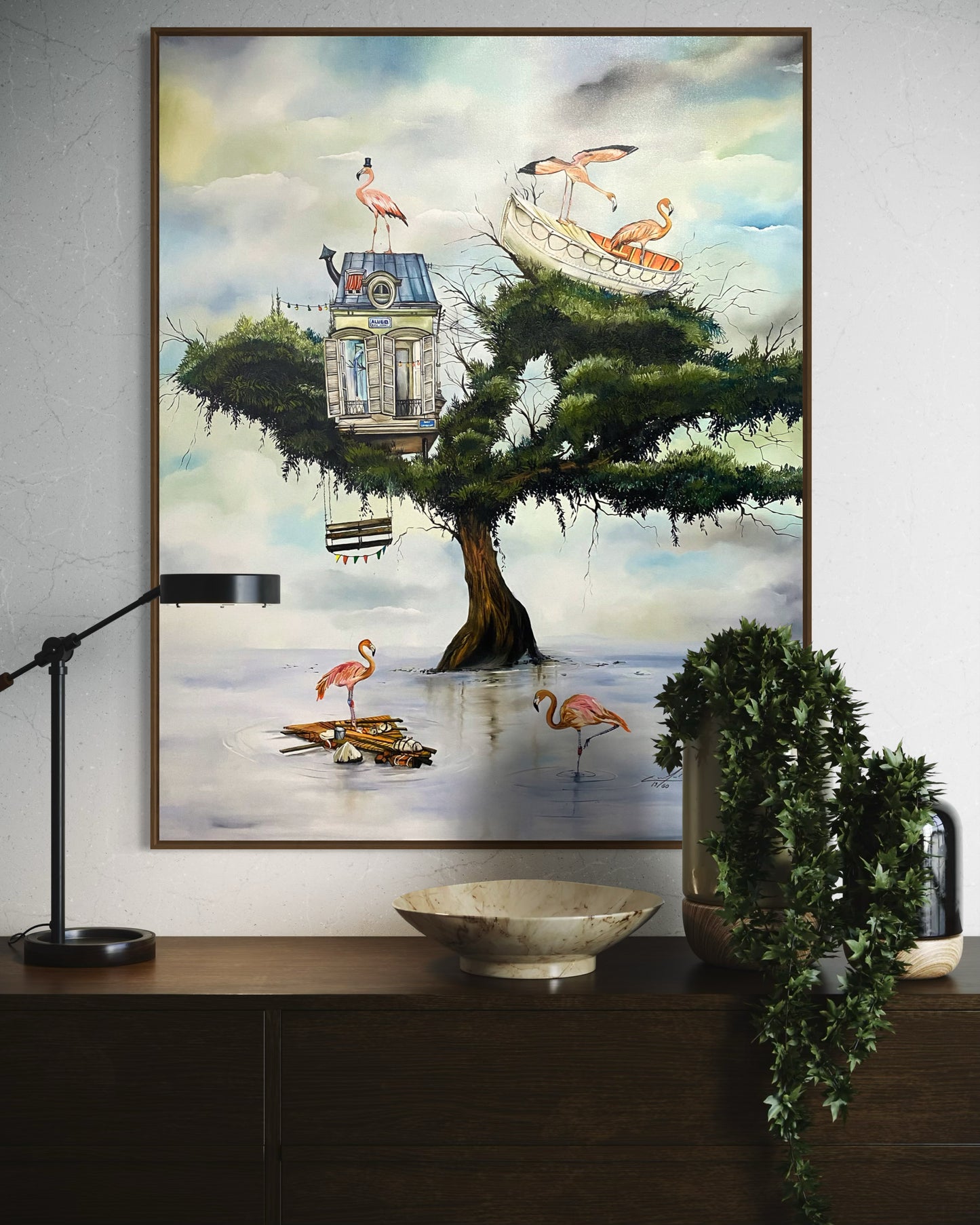Obra De Arte Surrealista - Casa dos Flamingos