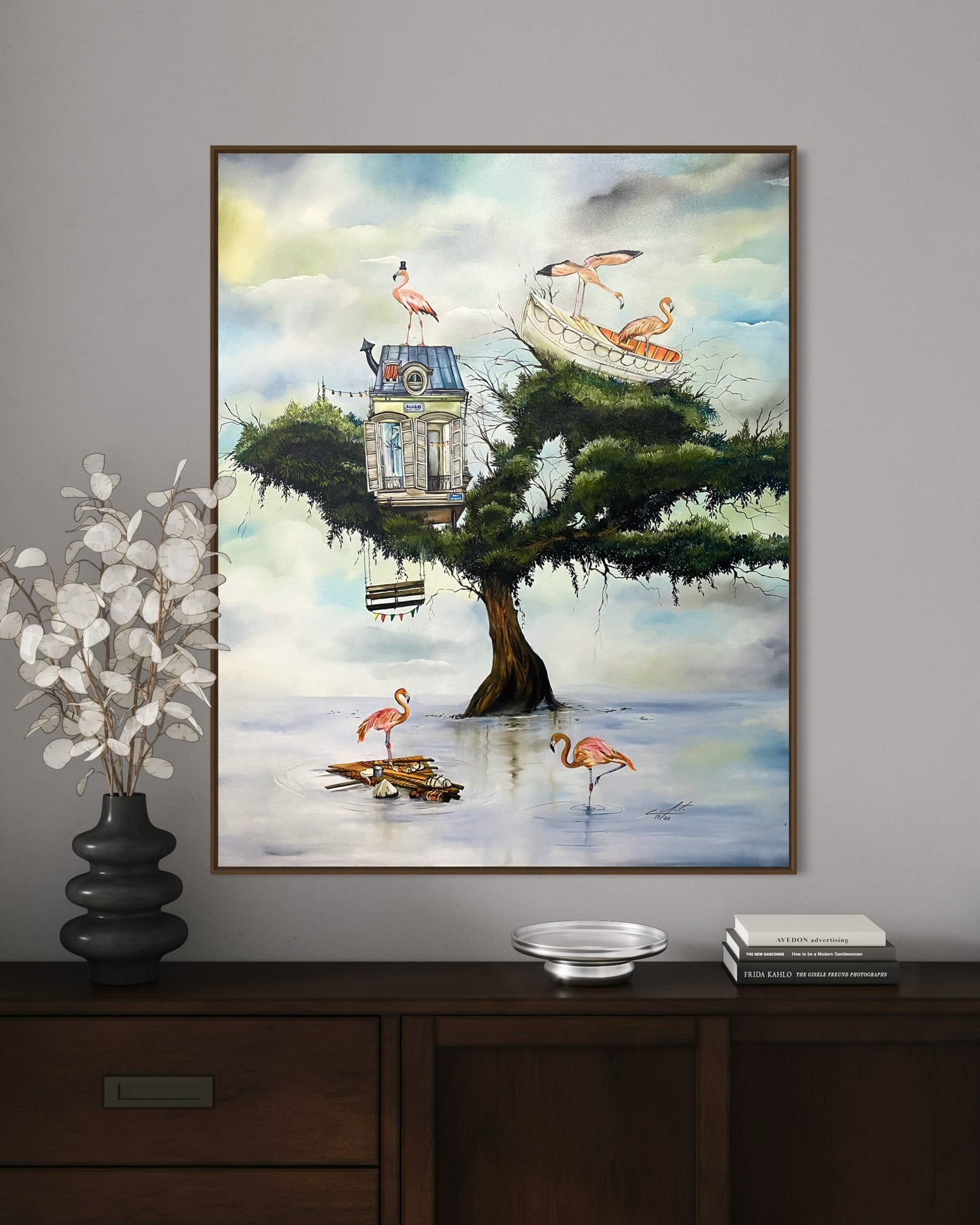 Obra De Arte Surrealista - Casa dos Flamingos