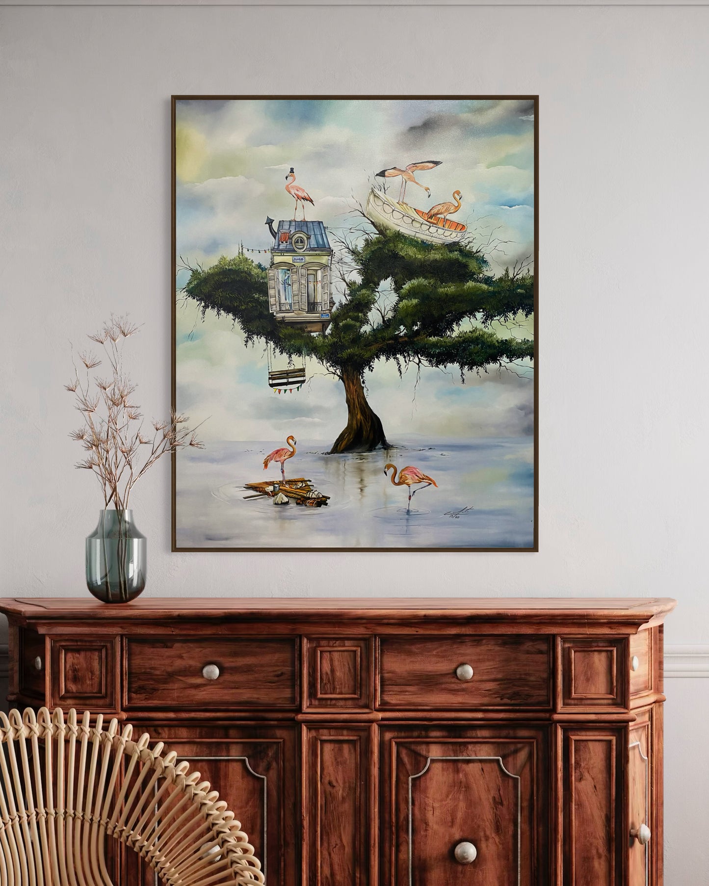 Obra De Arte Surrealista - Casa dos Flamingos