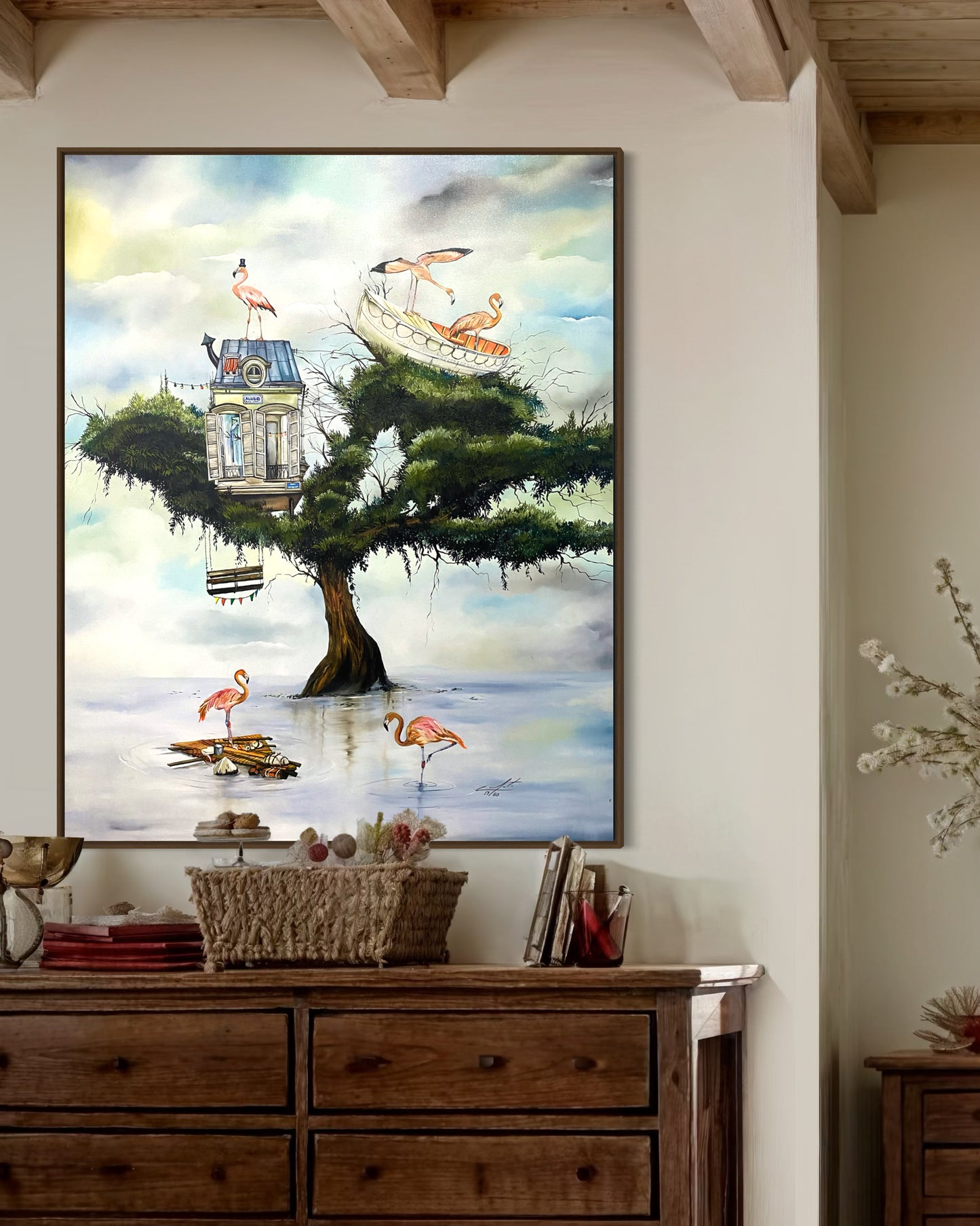 Obra De Arte Surrealista - Casa dos Flamingos