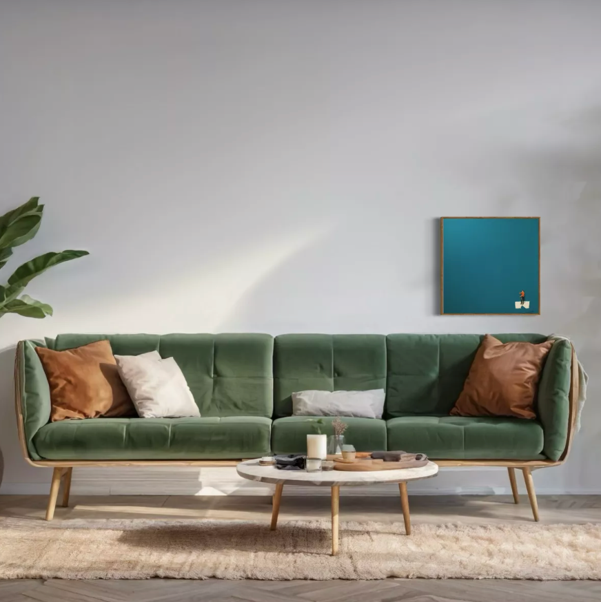 Obra De Arte Minimalista - Pintor Verde