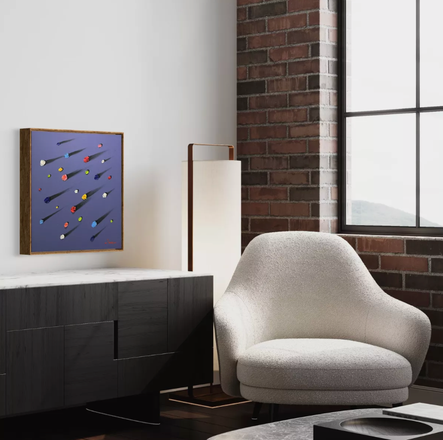 Obra minimalista: meteoritos espaciales