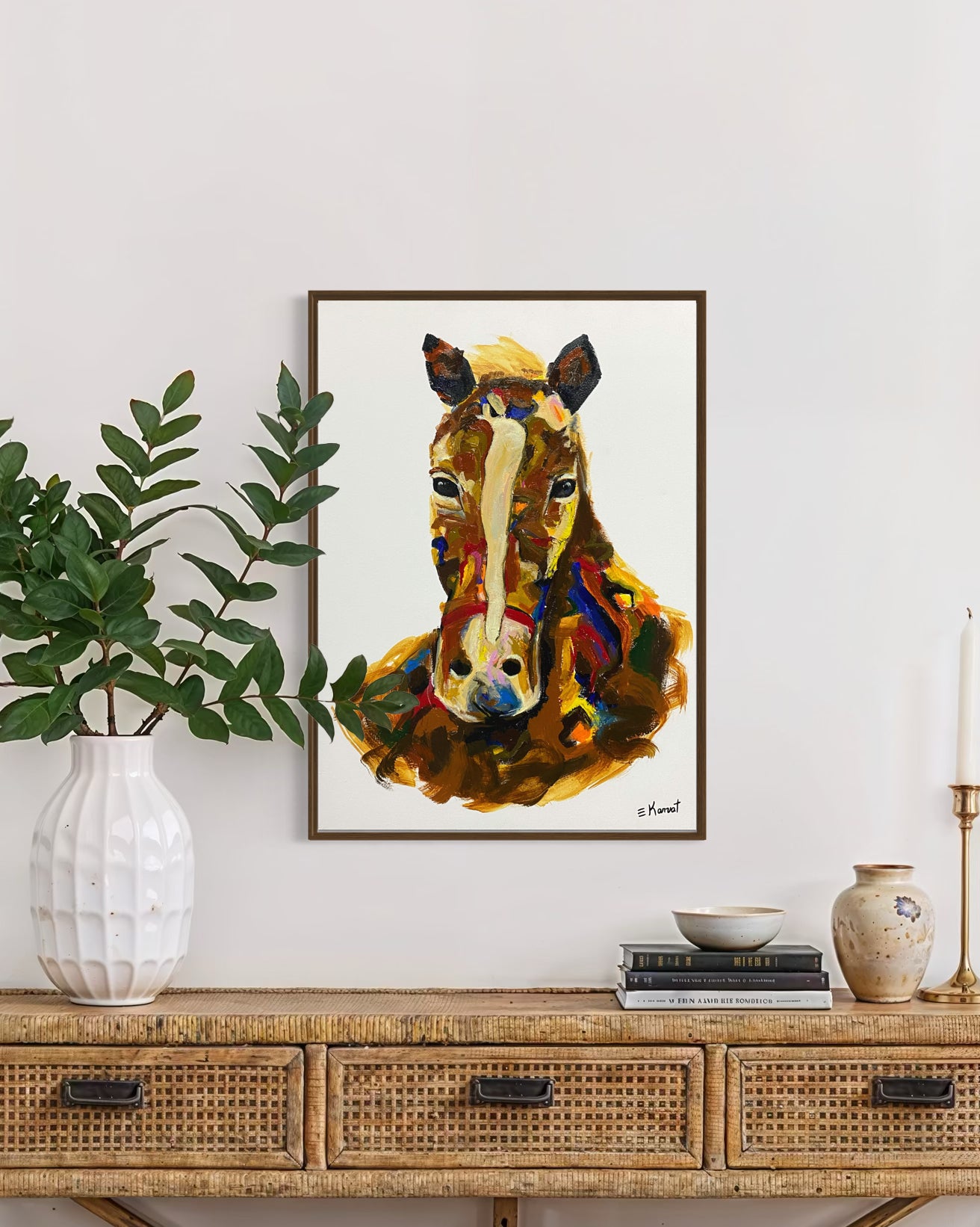 Obra De Arte Figurativa - Cavalo