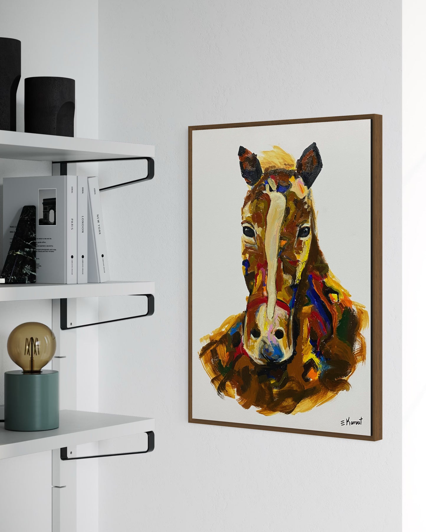 Obra De Arte Figurativa - Cavalo