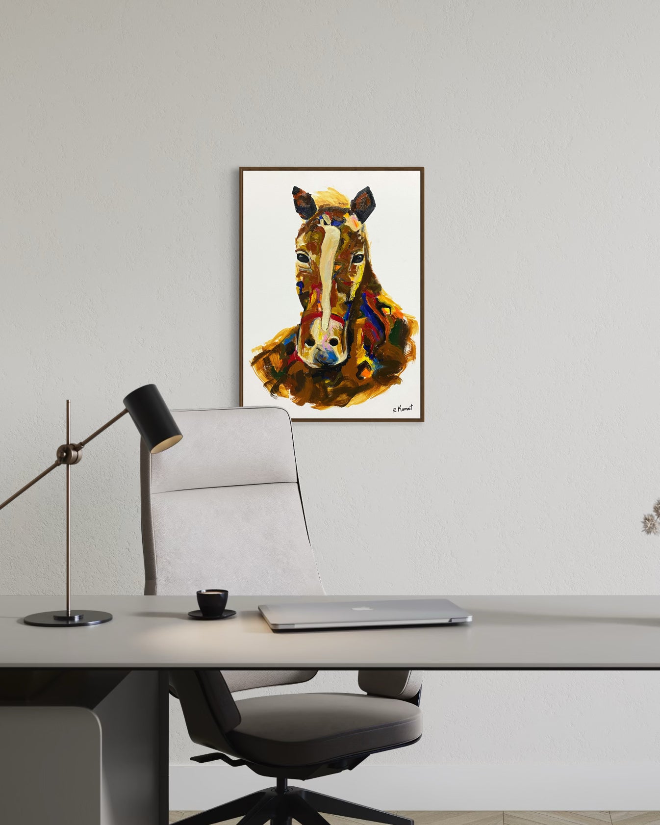 Obra De Arte Figurativa - Cavalo