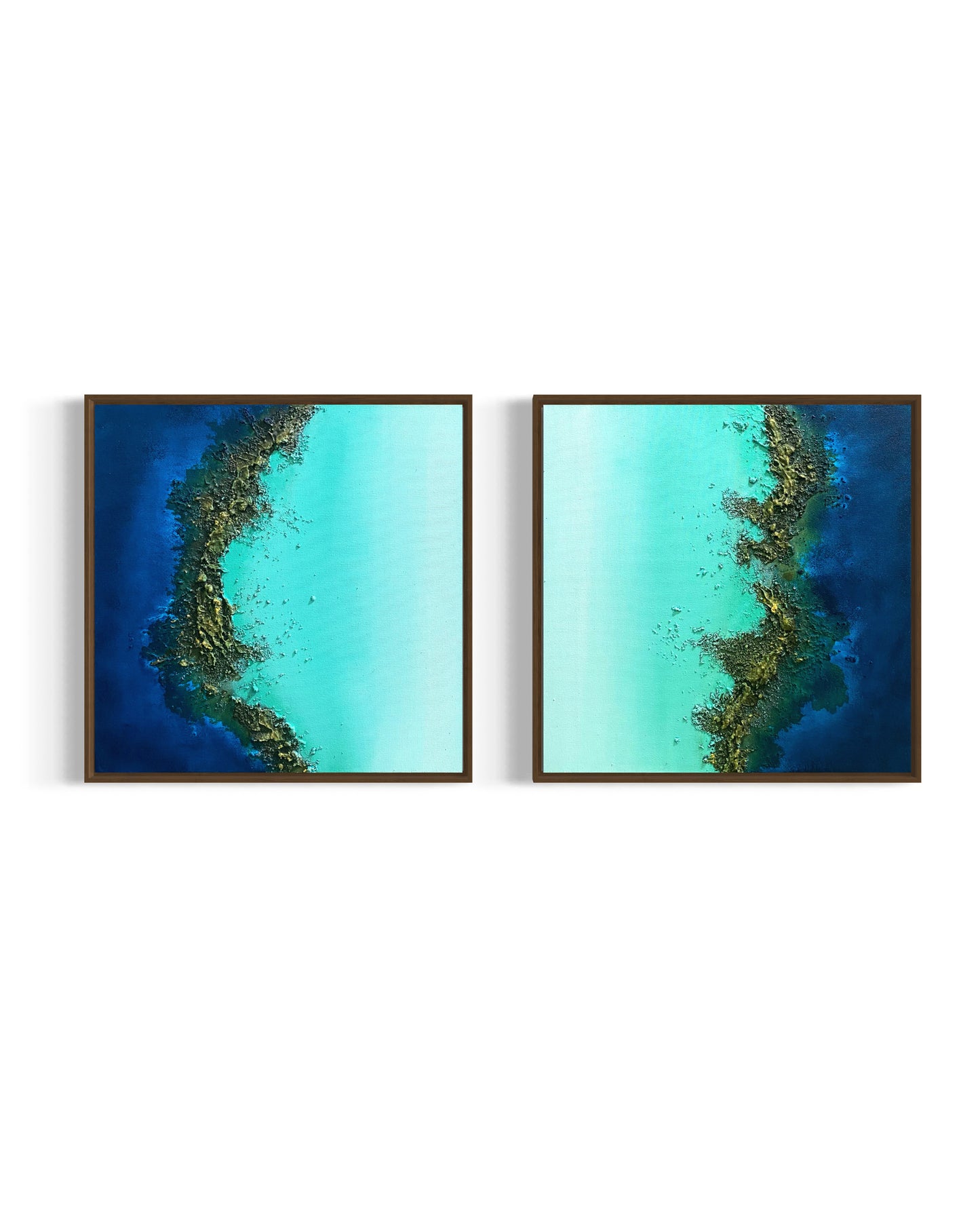 Obra De Arte Abstrata - Seven Seas Díptico