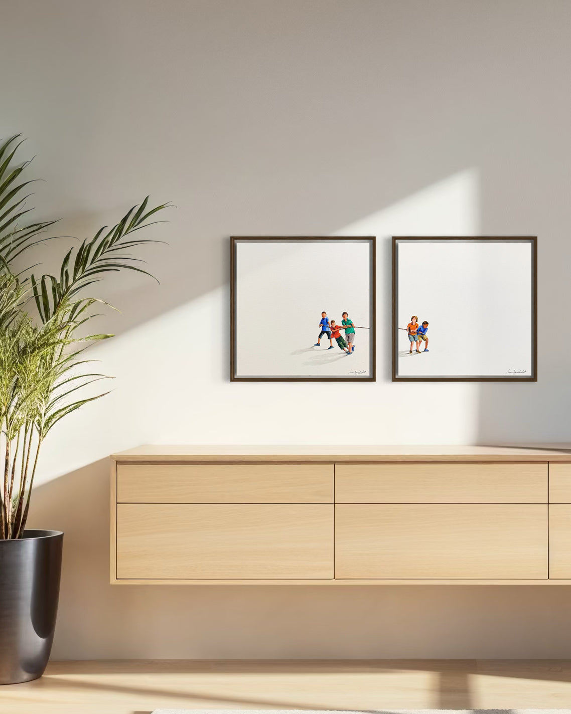 Obra De Arte Minimalista (Díptico) - Cabo