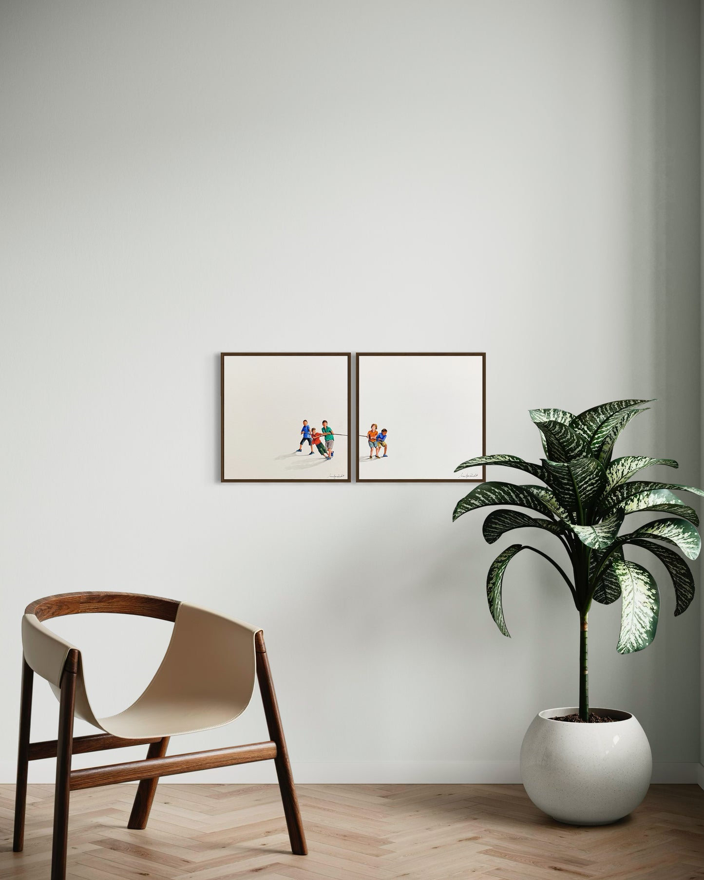 Obra De Arte Minimalista (Díptico) - Cabo
