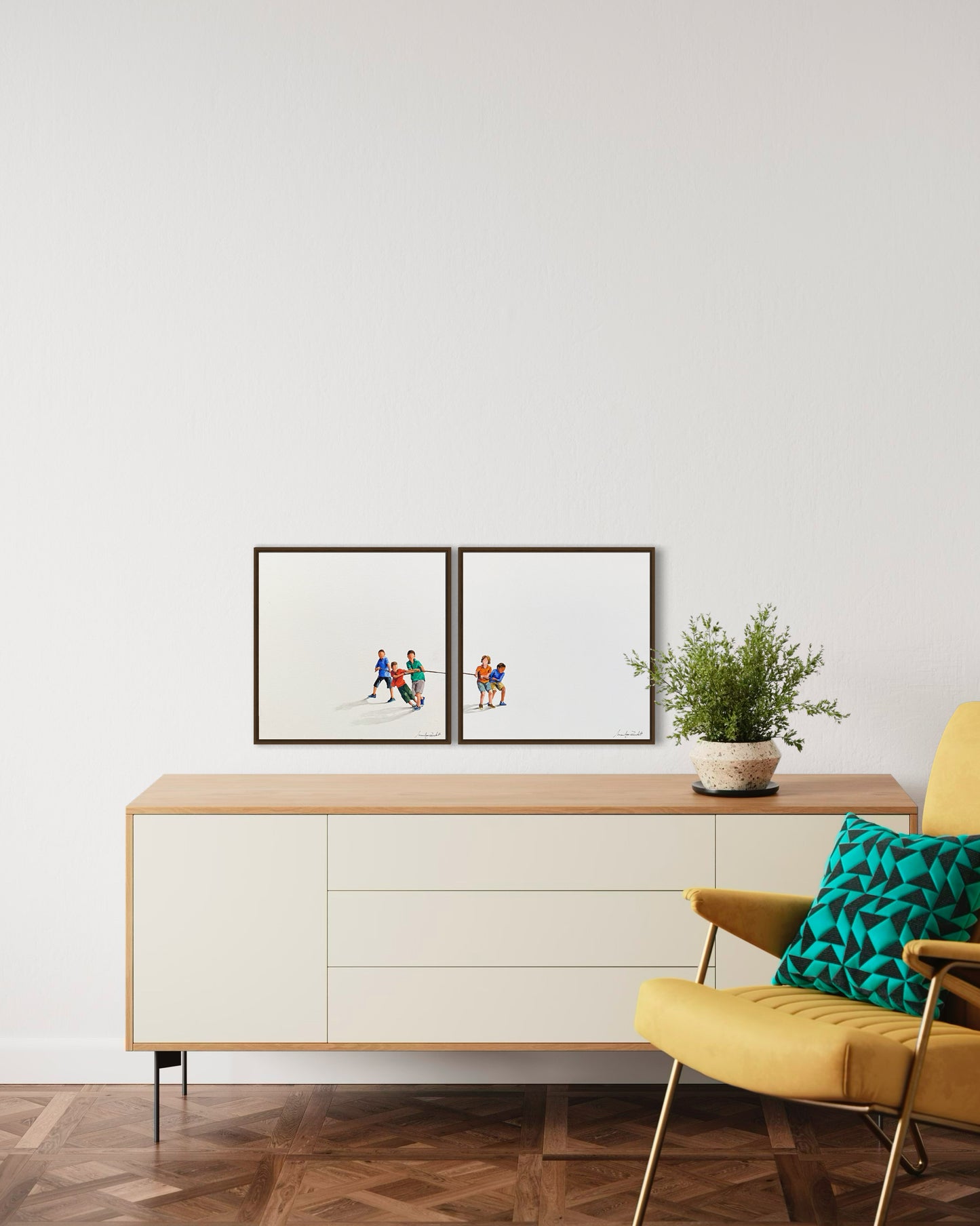 Obra De Arte Minimalista (Díptico) - Cabo