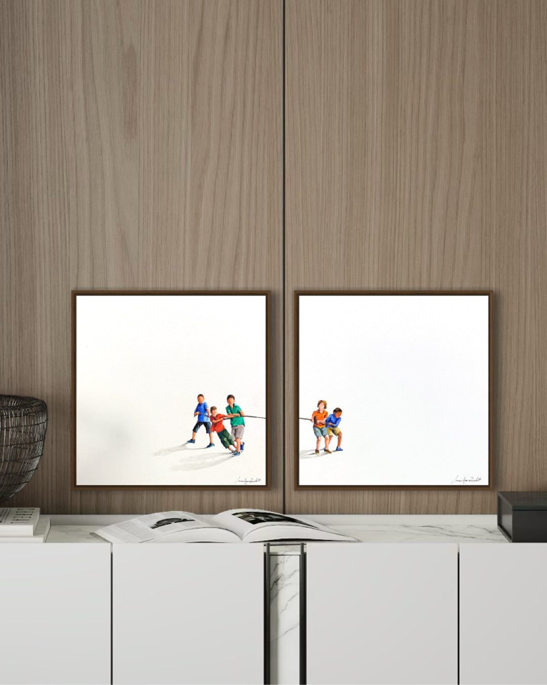 Obra De Arte Minimalista (Díptico) - Cabo