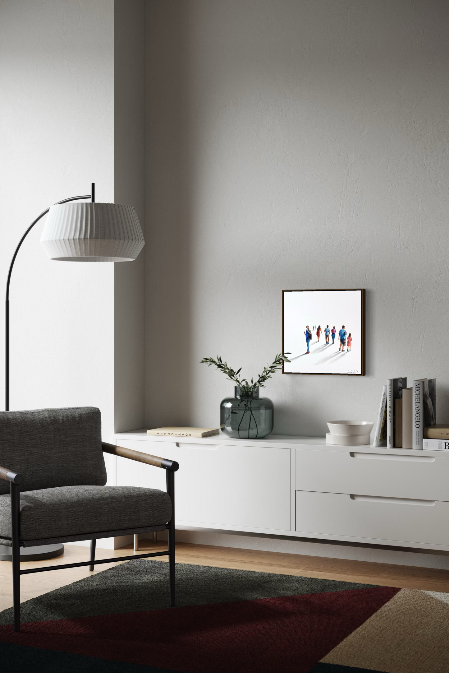 Obra de Arte Minimalista - Diálogos Visuais - Caminhada