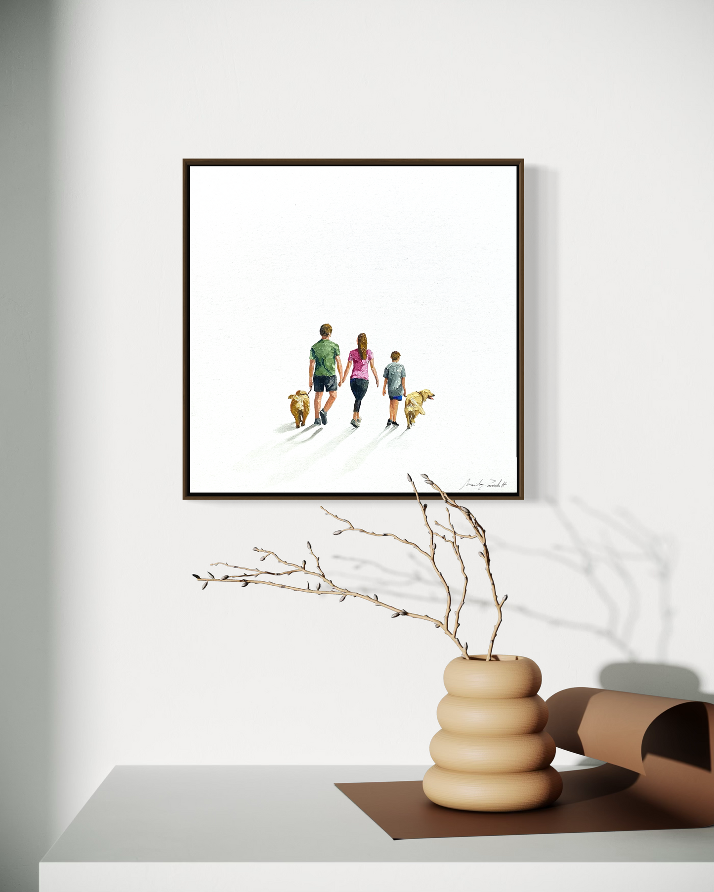 Obra de Arte Minimalista - Diálogos Visuais - Família