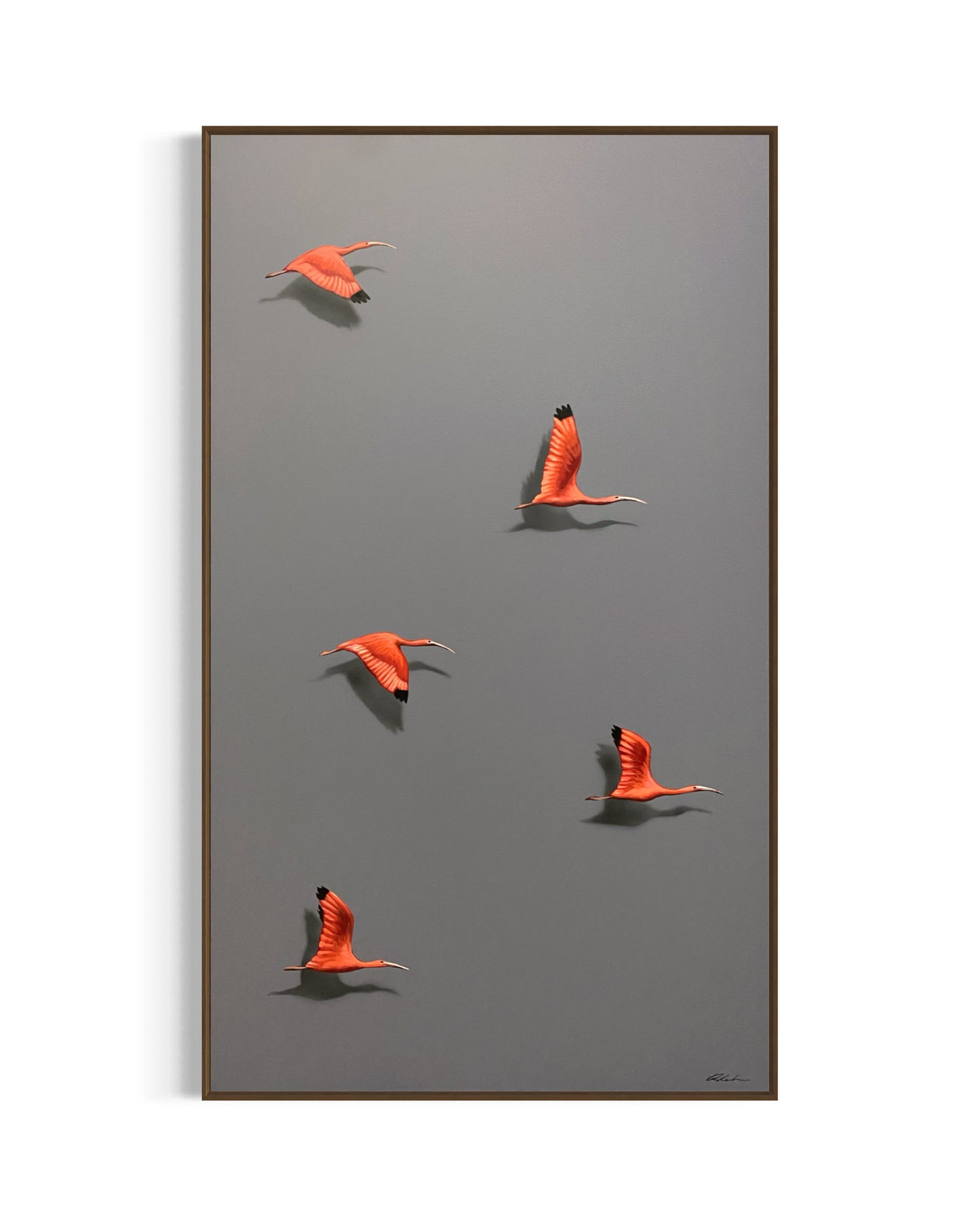 Obra De Arte Figurativa - Revoada dos Guarás