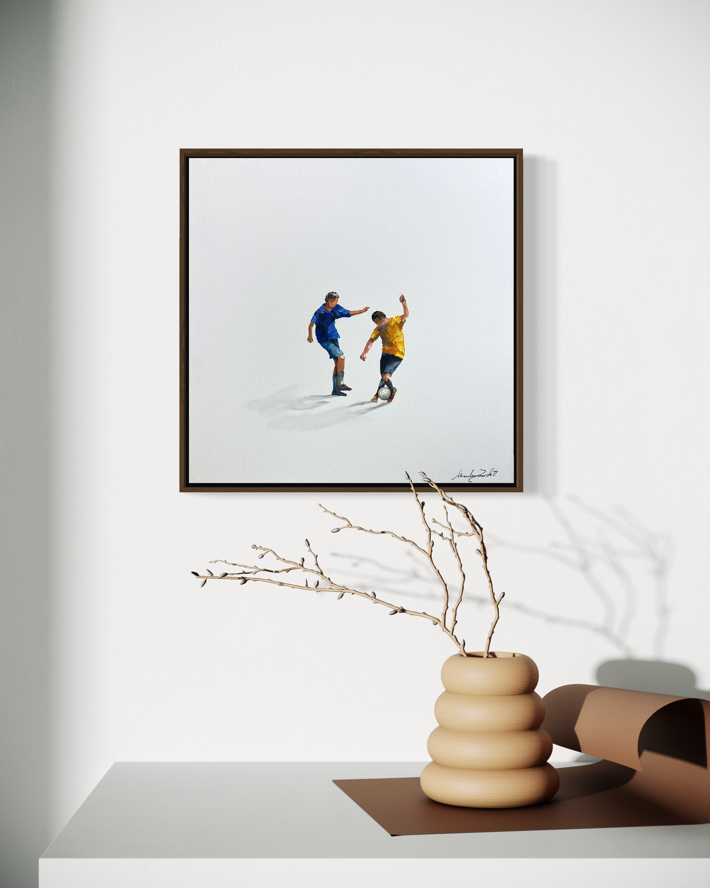 Obra de Arte Minimalista - Esportes - Futebol