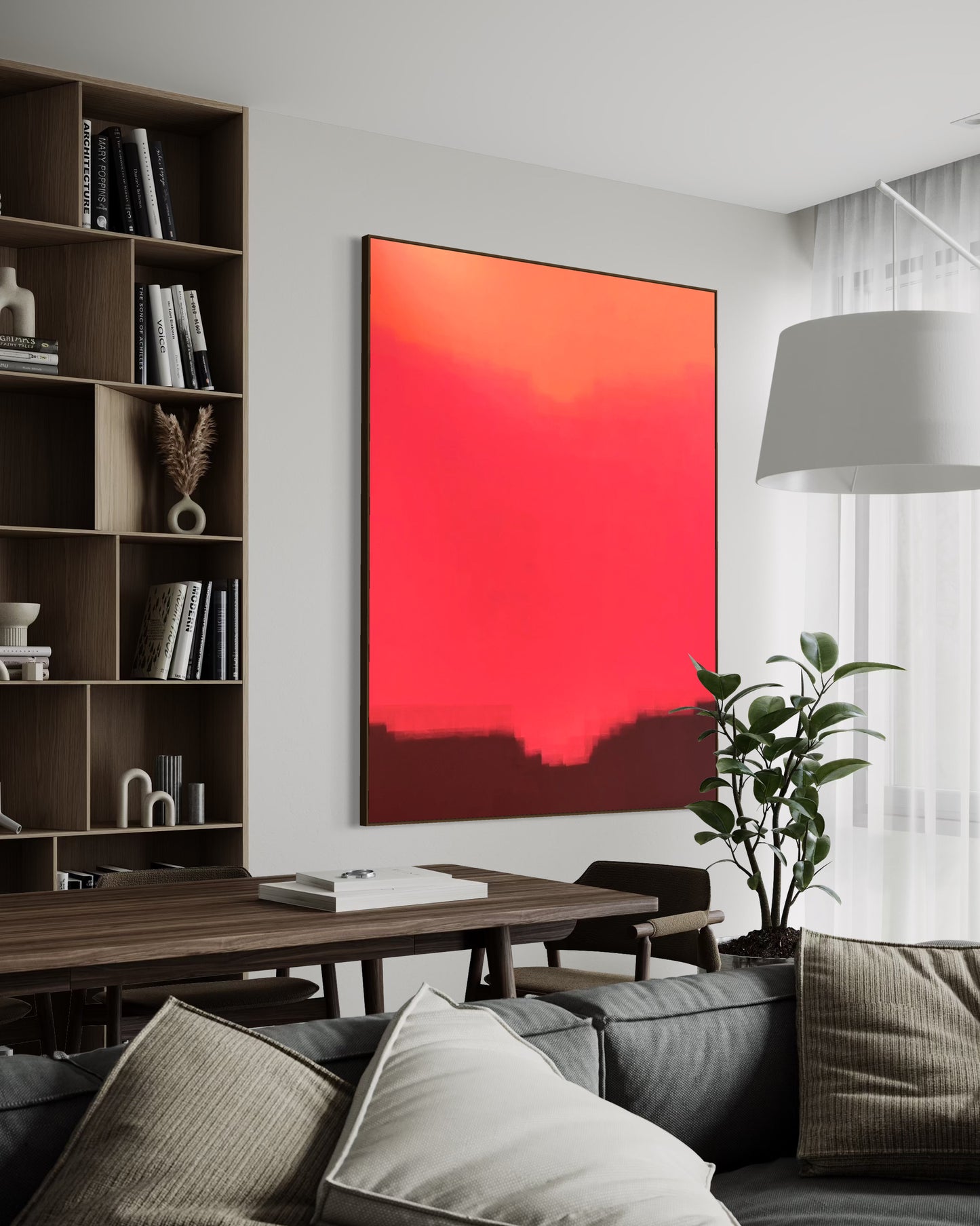 Obra De Arte Abstrata - Horizon Sunset