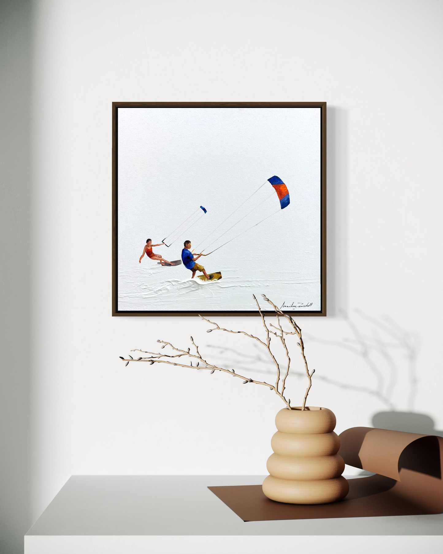 Obra de Arte Minimalista - Esportes - Kite Surf