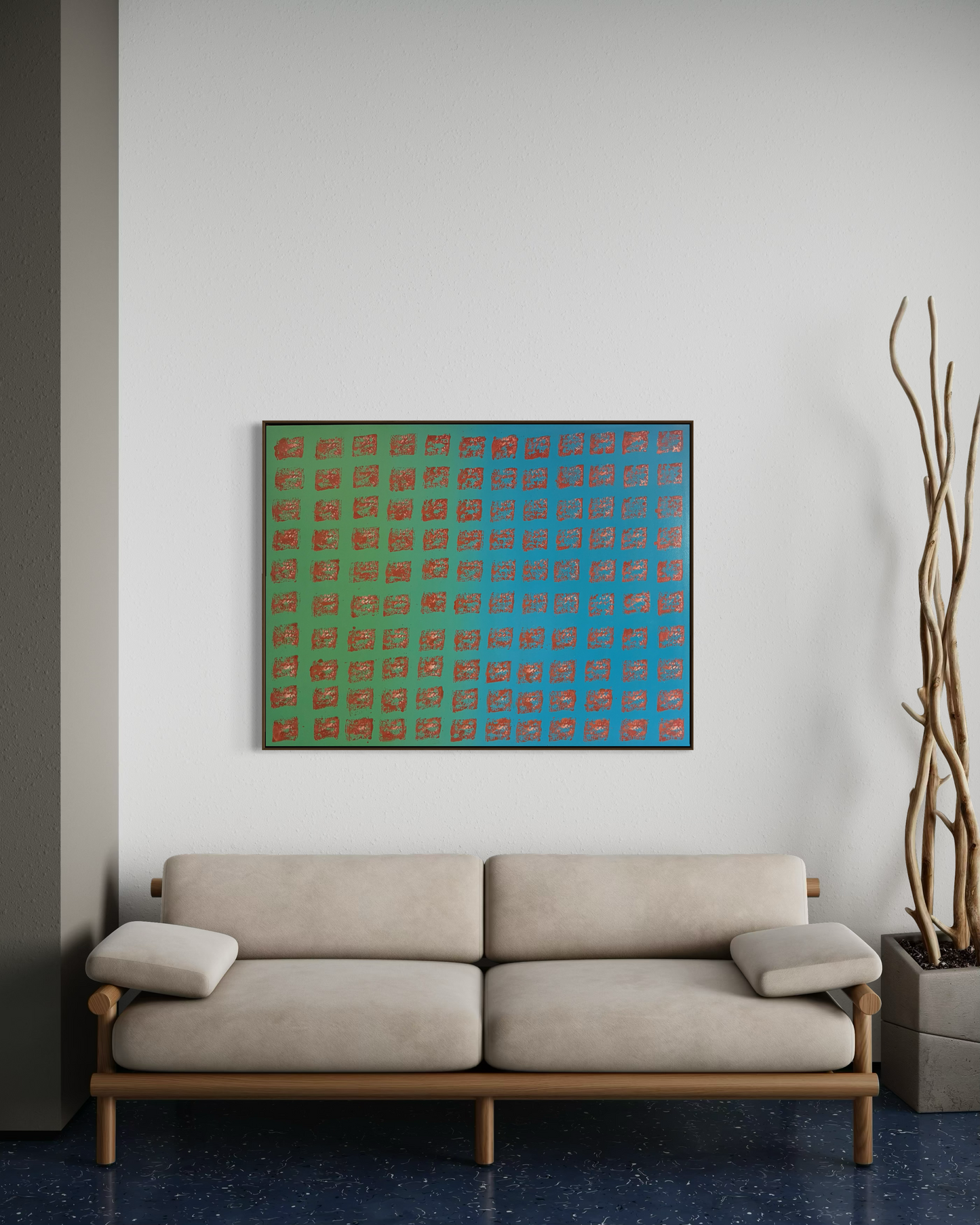 Obra De Arte Abstrata - Ladrilhos Aurora