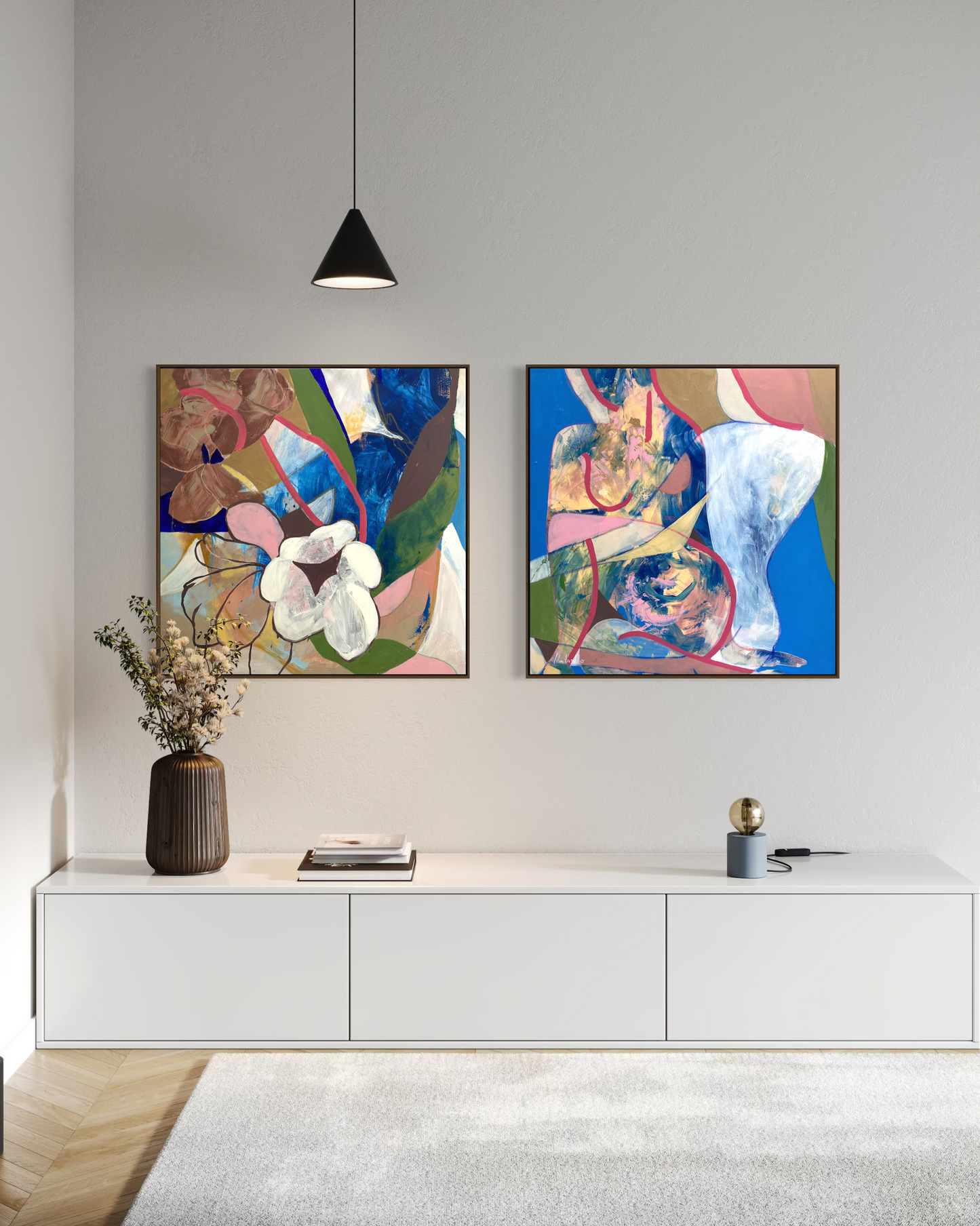 Obra de Arte Abstrata - Silhueta