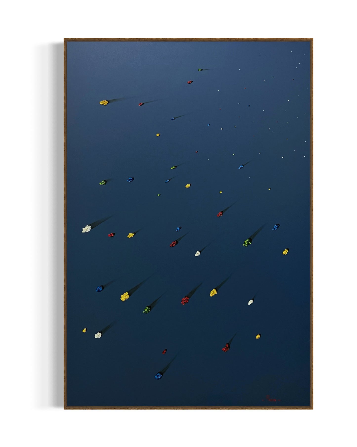Obra de Arte Minimalista - Meteoritos Chuva