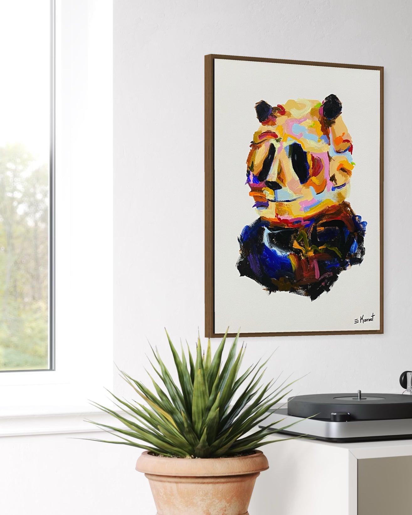 Obra De Arte Figurativa - Panda