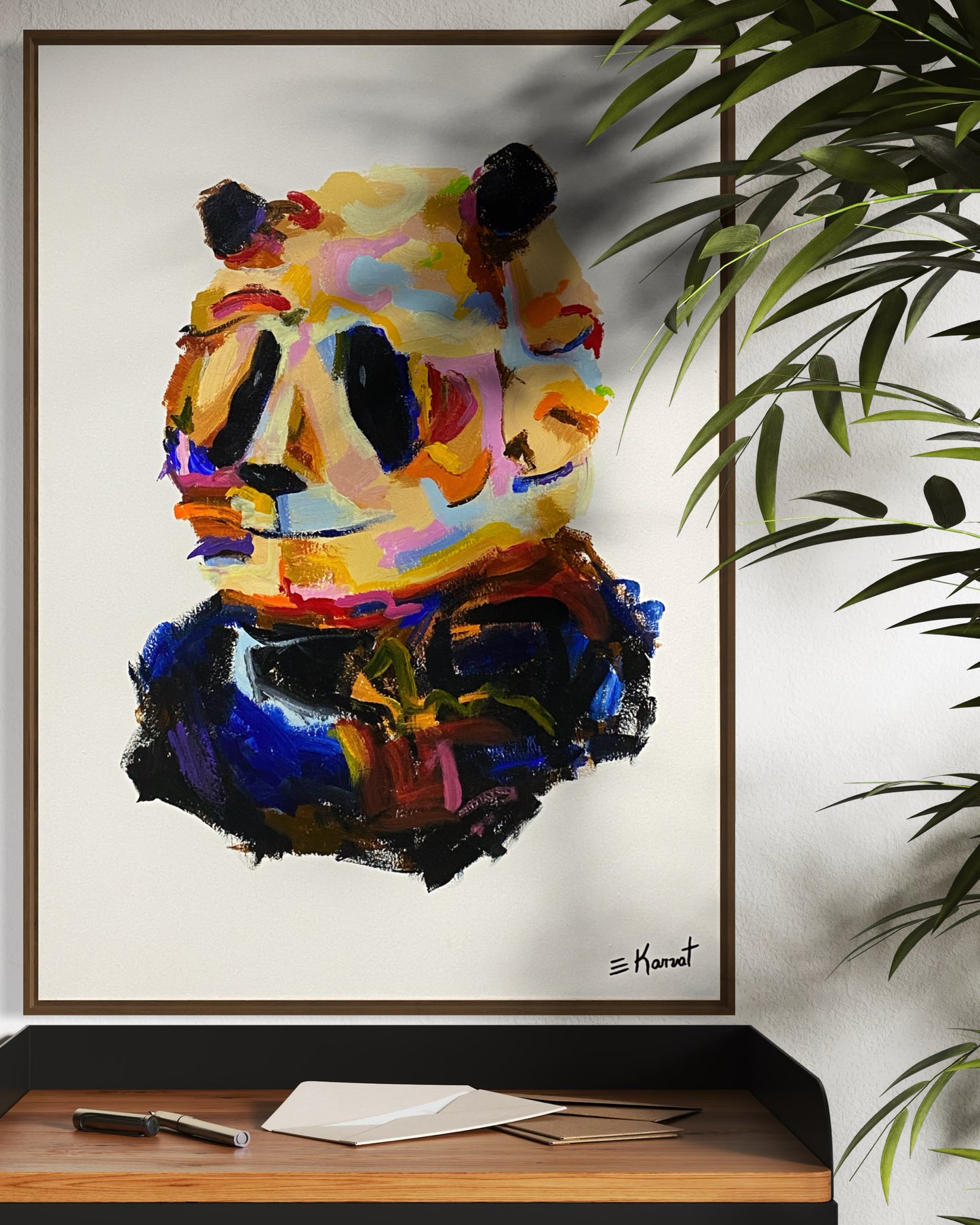 Obra De Arte Figurativa - Panda