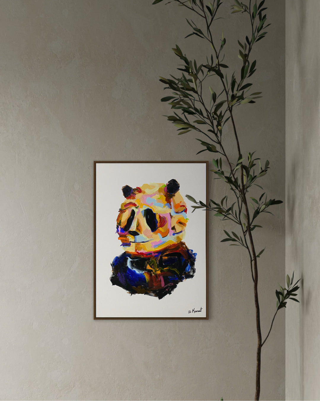 Obra De Arte Figurativa - Panda