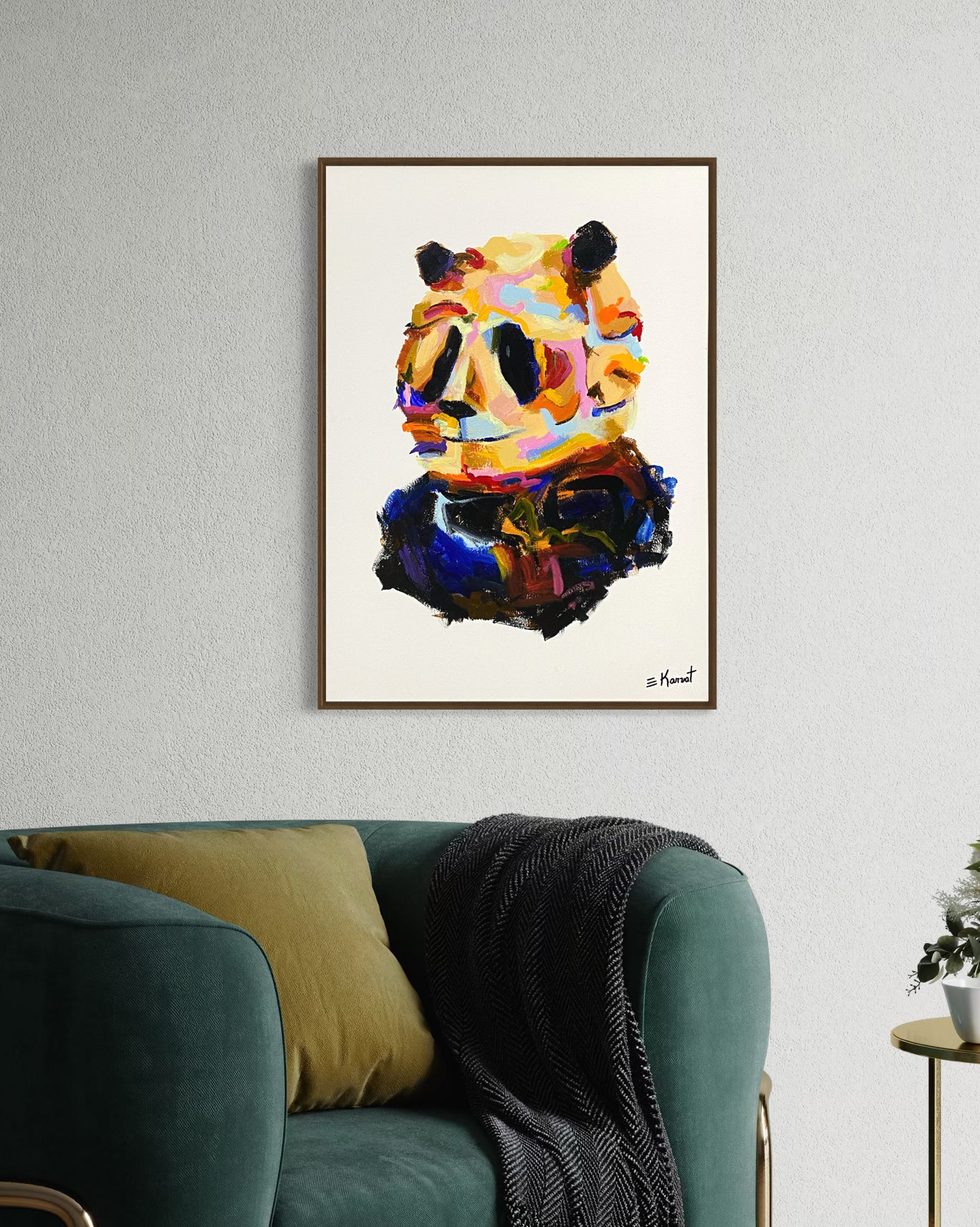 Obra De Arte Figurativa - Panda