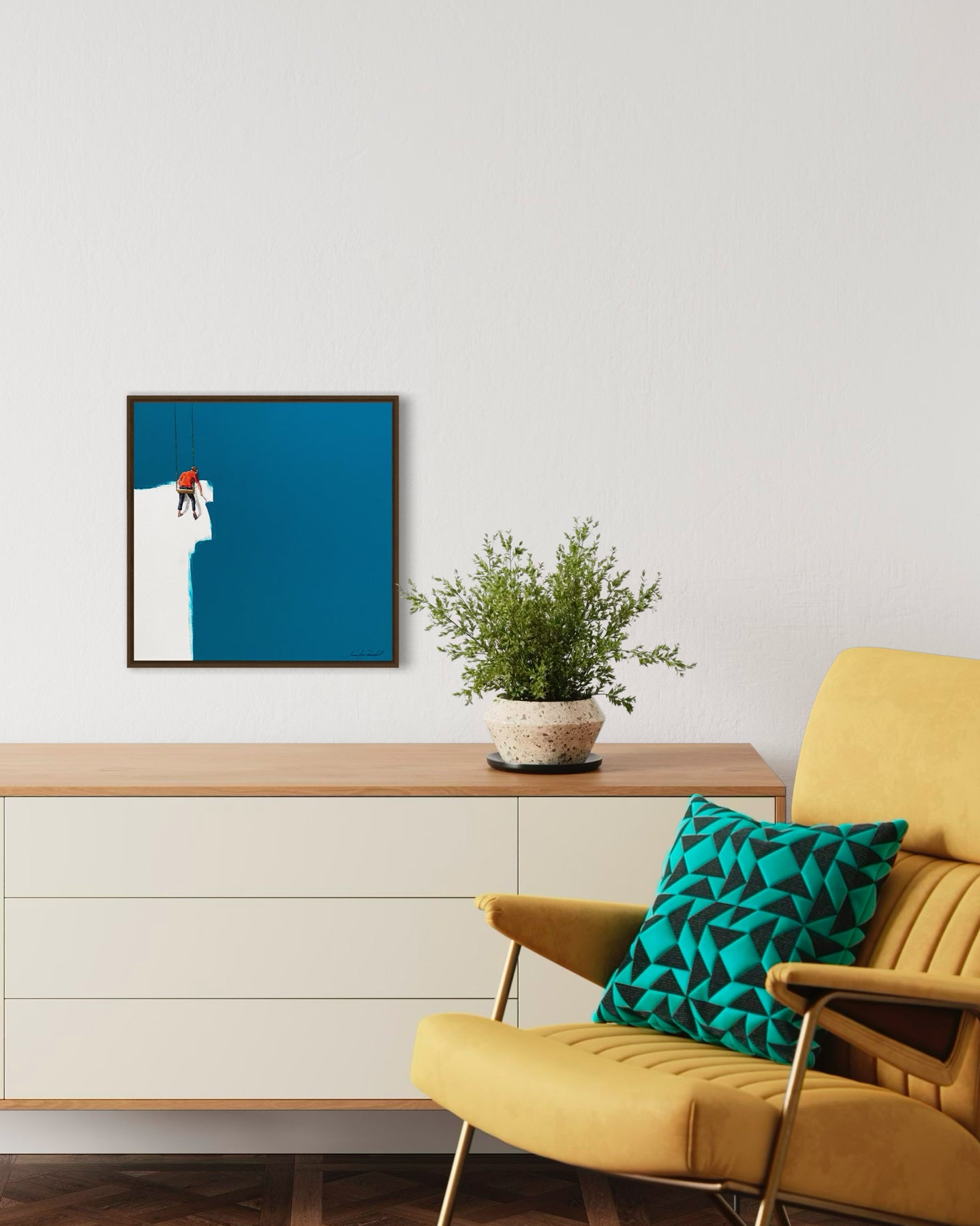 Obra De Arte Minimalista - Pintores - Turquesa