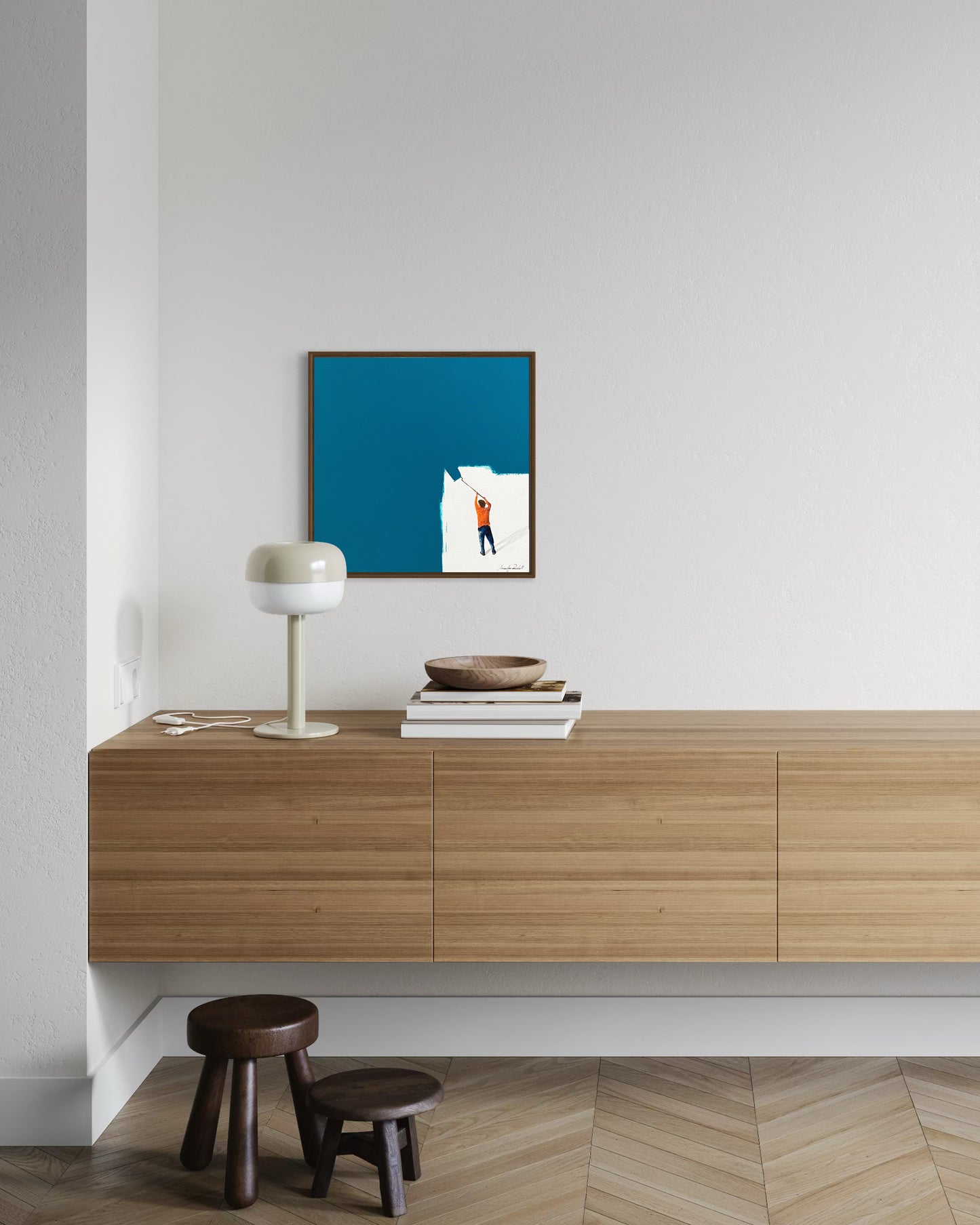 Obra De Arte Minimalista - Pintores - Turquesa II