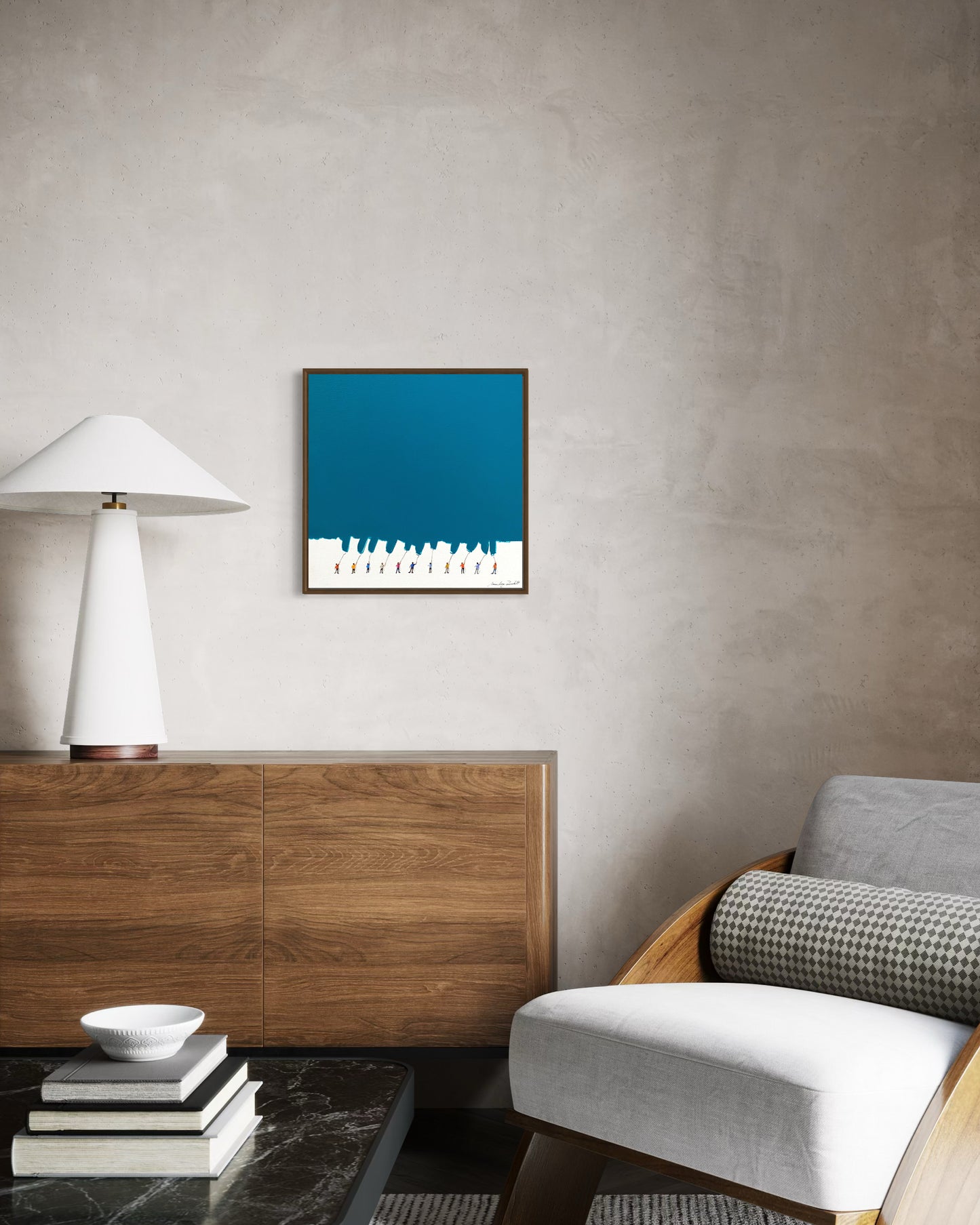Obra De Arte Minimalista - Pintores - Turquesa III