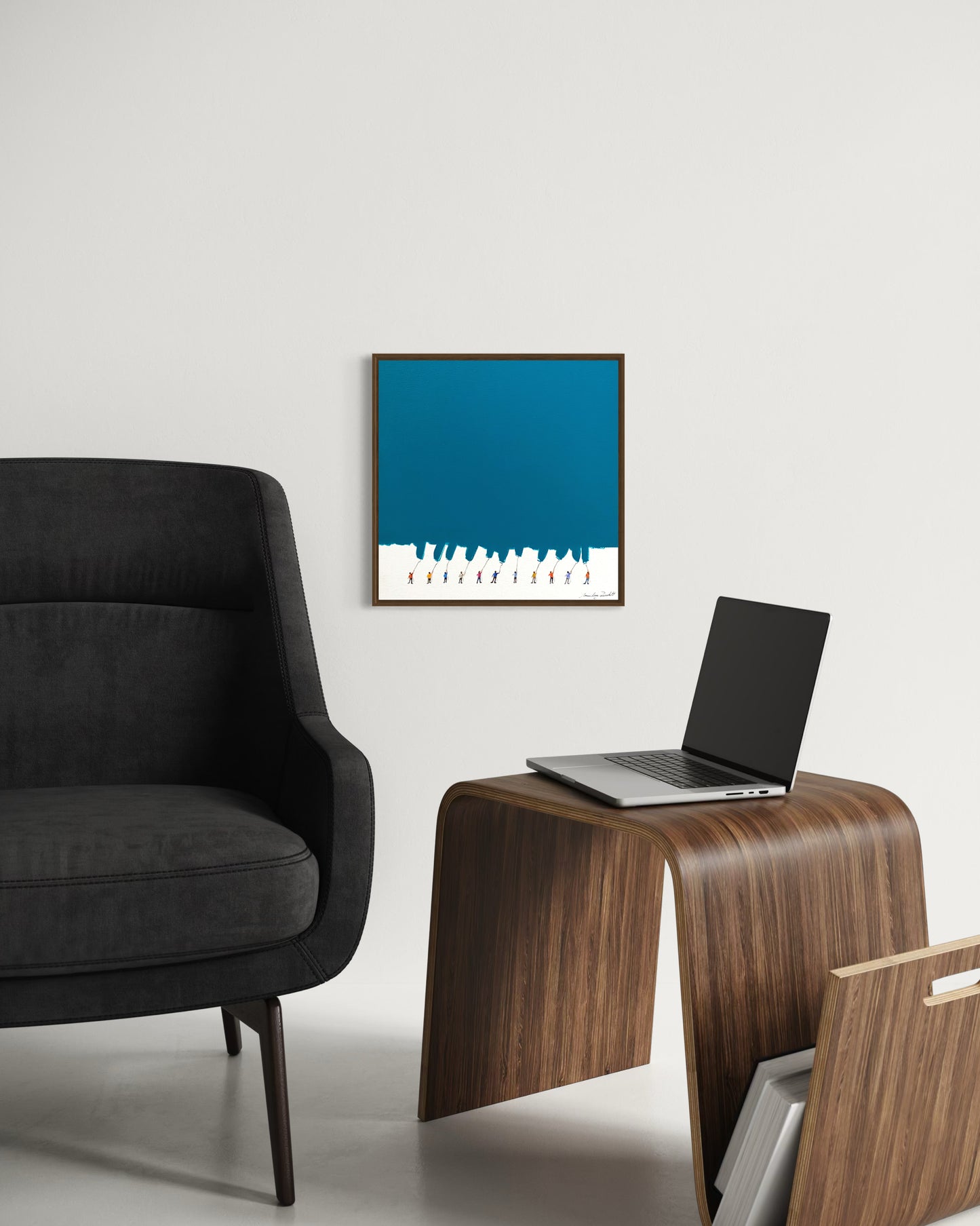 Obra De Arte Minimalista - Pintores - Turquesa III