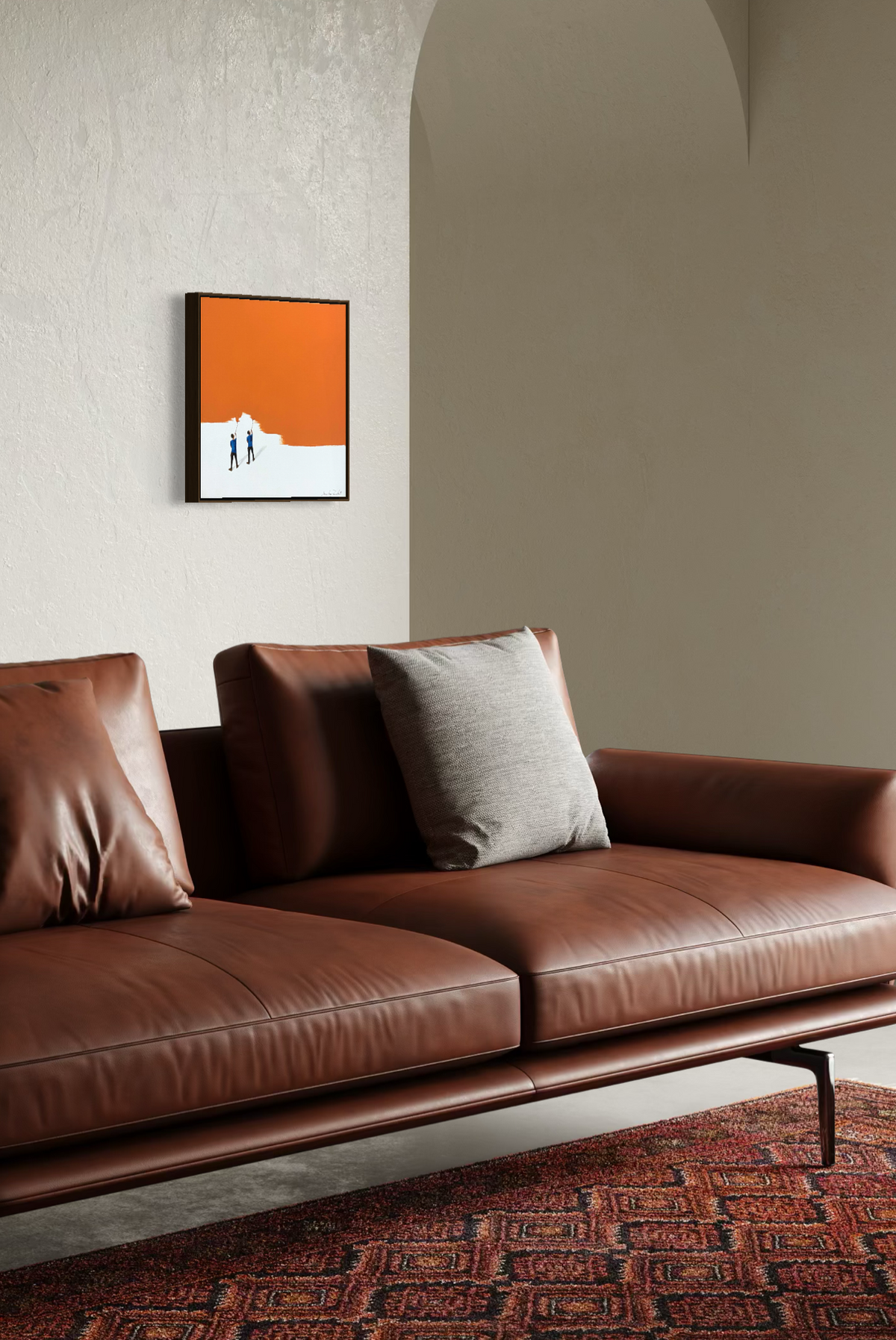 Obra de Arte Minimalista - Pintores - Laranja