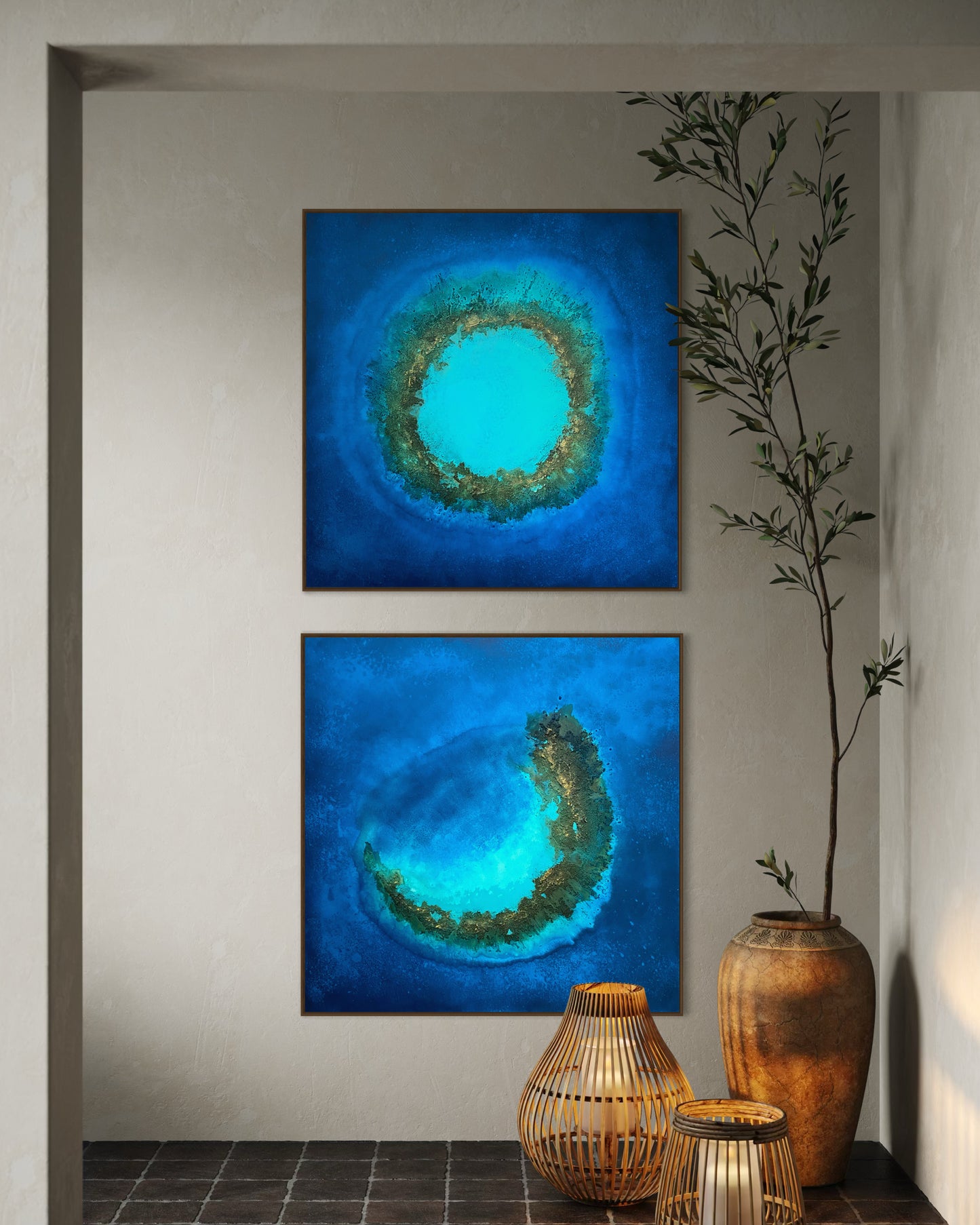 Obra De Arte Abstrata - Seven Seas
