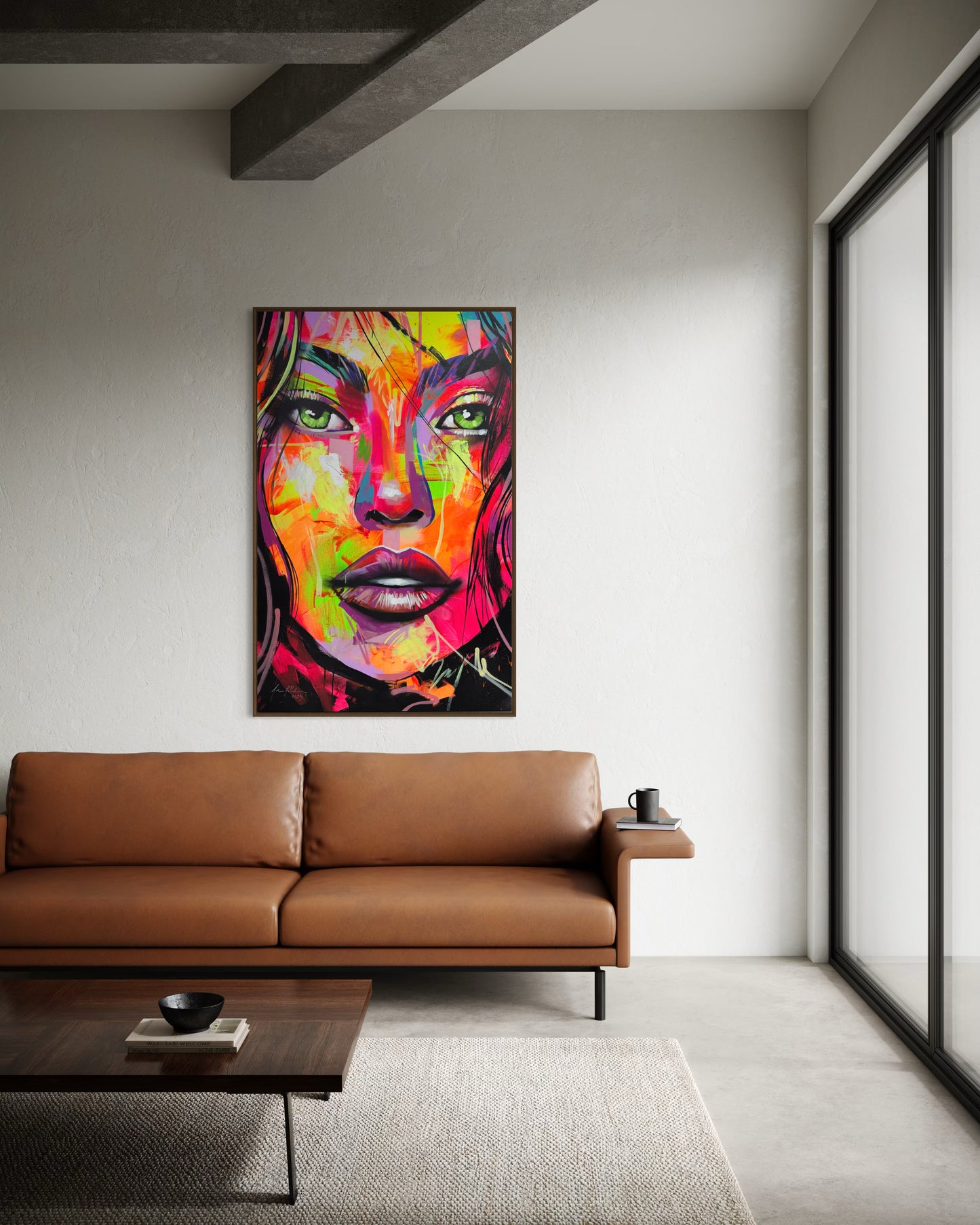 Obra De Arte Figurativo - Figurative Woman Fluor Colors