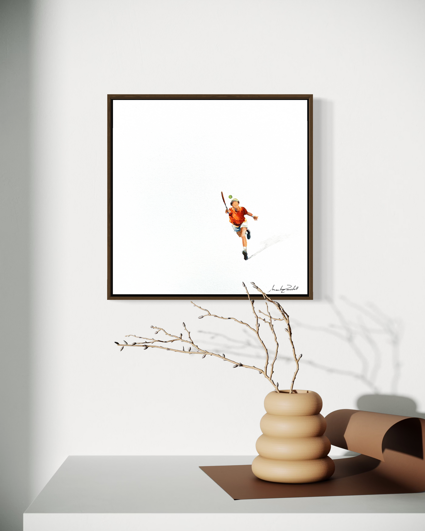 Obra de Arte Minimalista - Esportes - Tênis