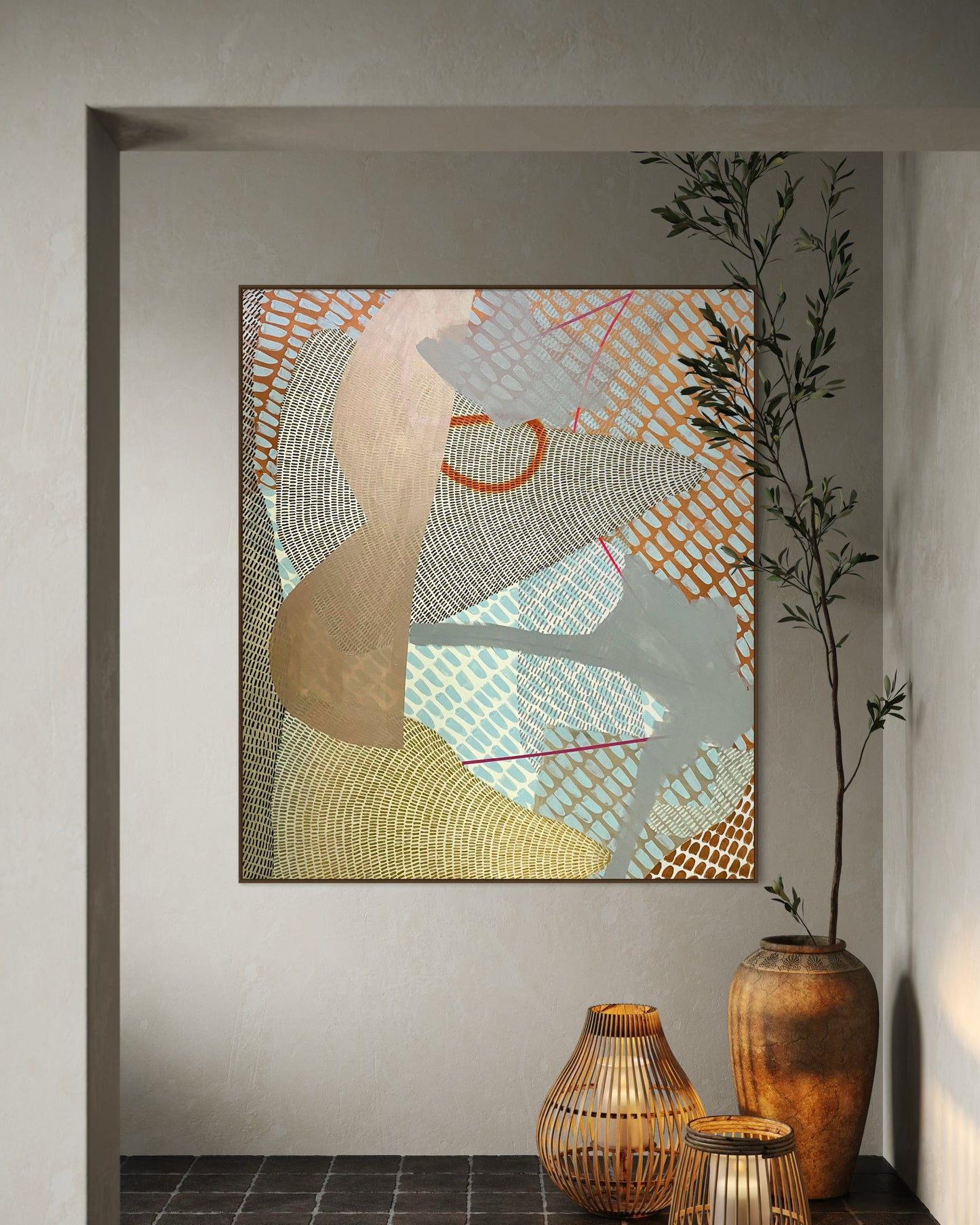 Obra De Arte Abstrata - Texturas