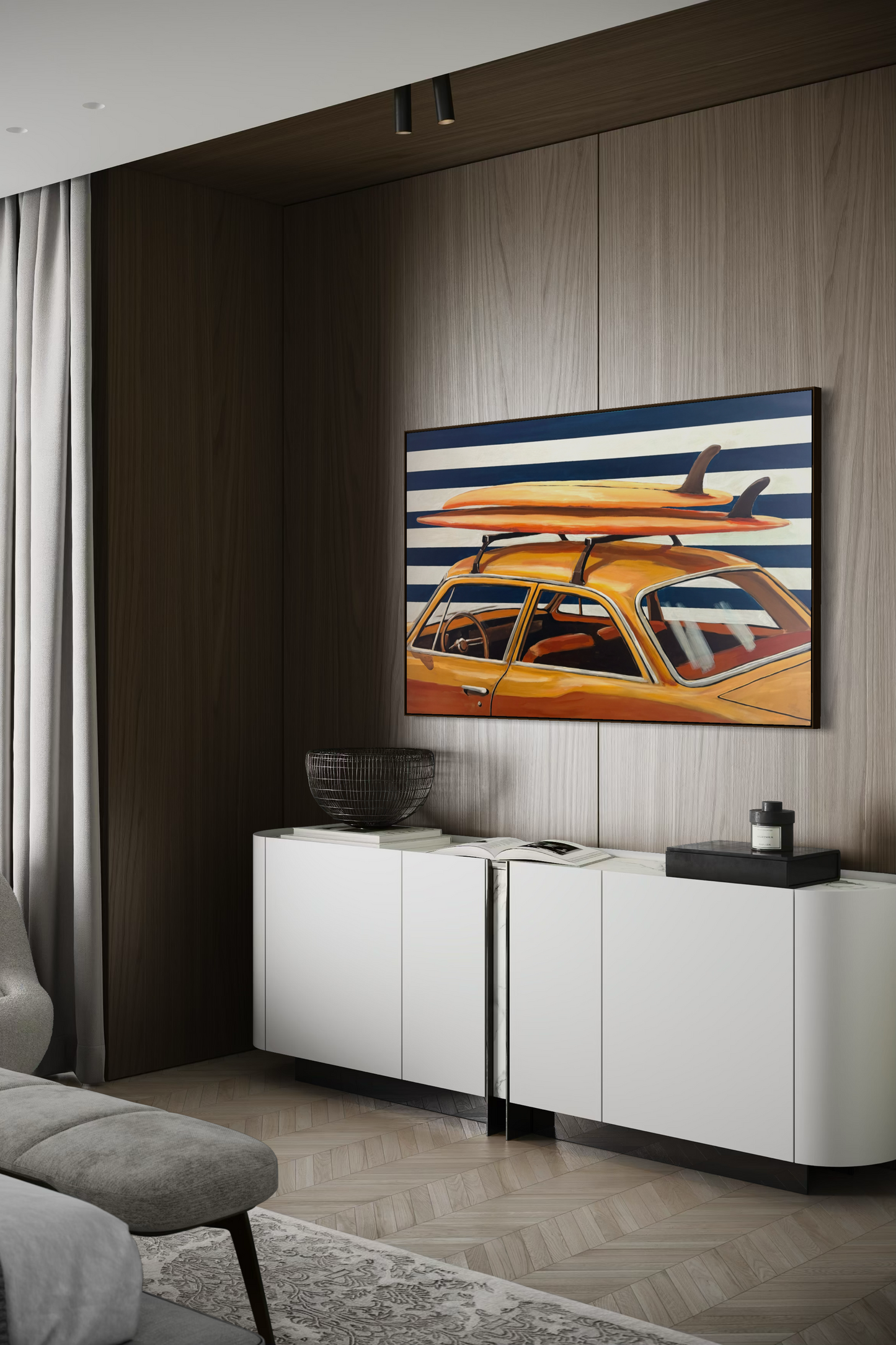 Obra de Arte Figurativa - Surf Vintage