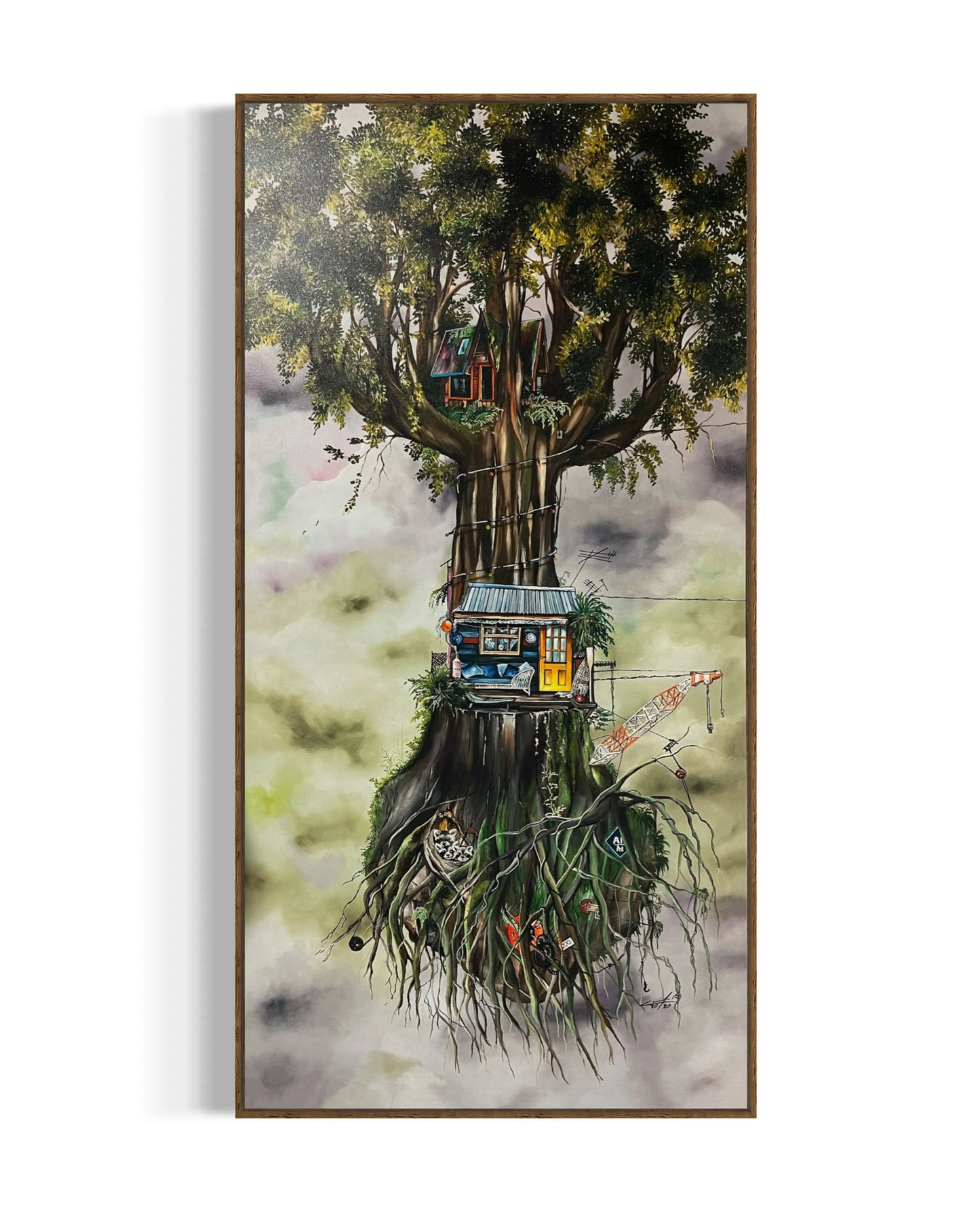 Obra surrealista - La casa del árbol