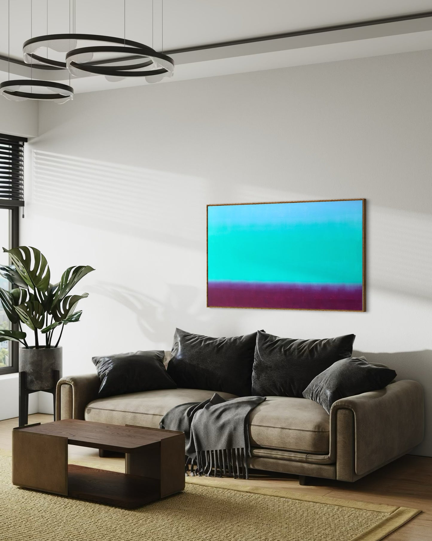 Obra de Arte Abstrata - Horizon Candy
