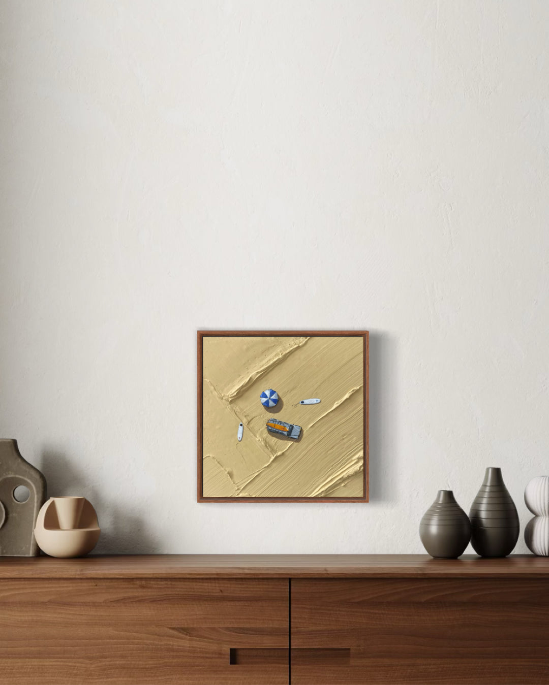Obra De Arte Figurativa - Faixa de areia
