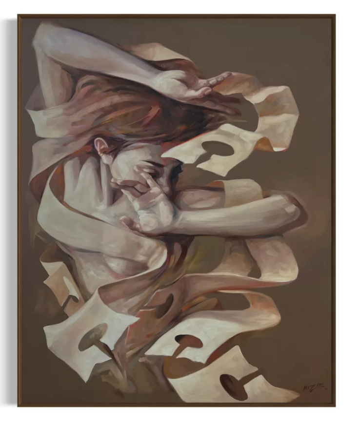 Obra De Arte Figurativo - Medusa de Papel