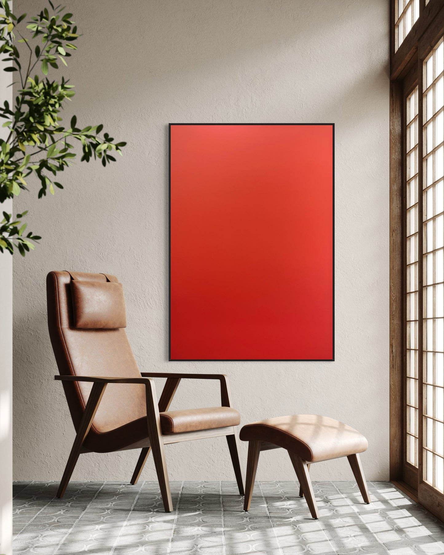 Obra abstracta - Colores del horizonte
