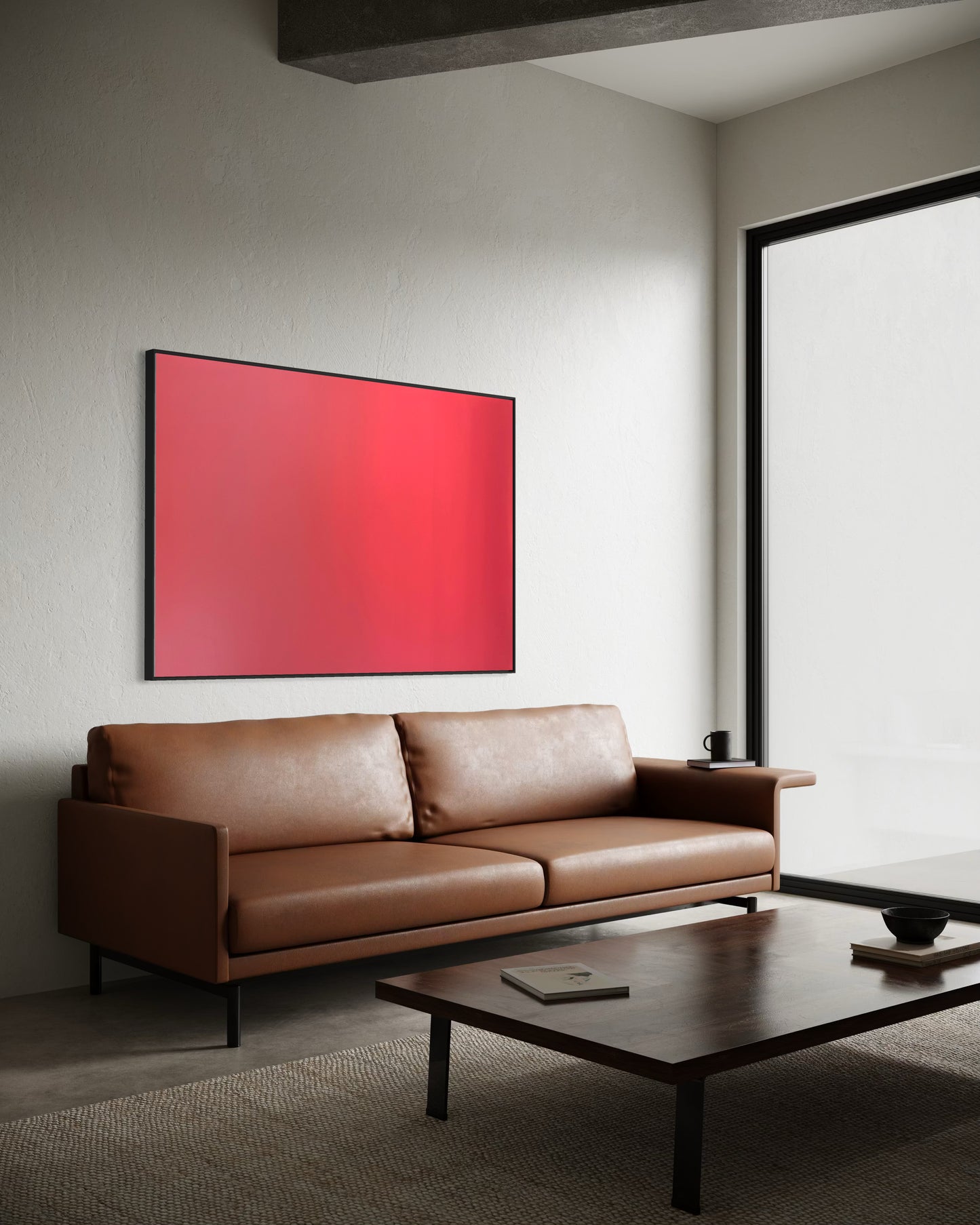 Obra De Arte Abstrata - Horizon Pink